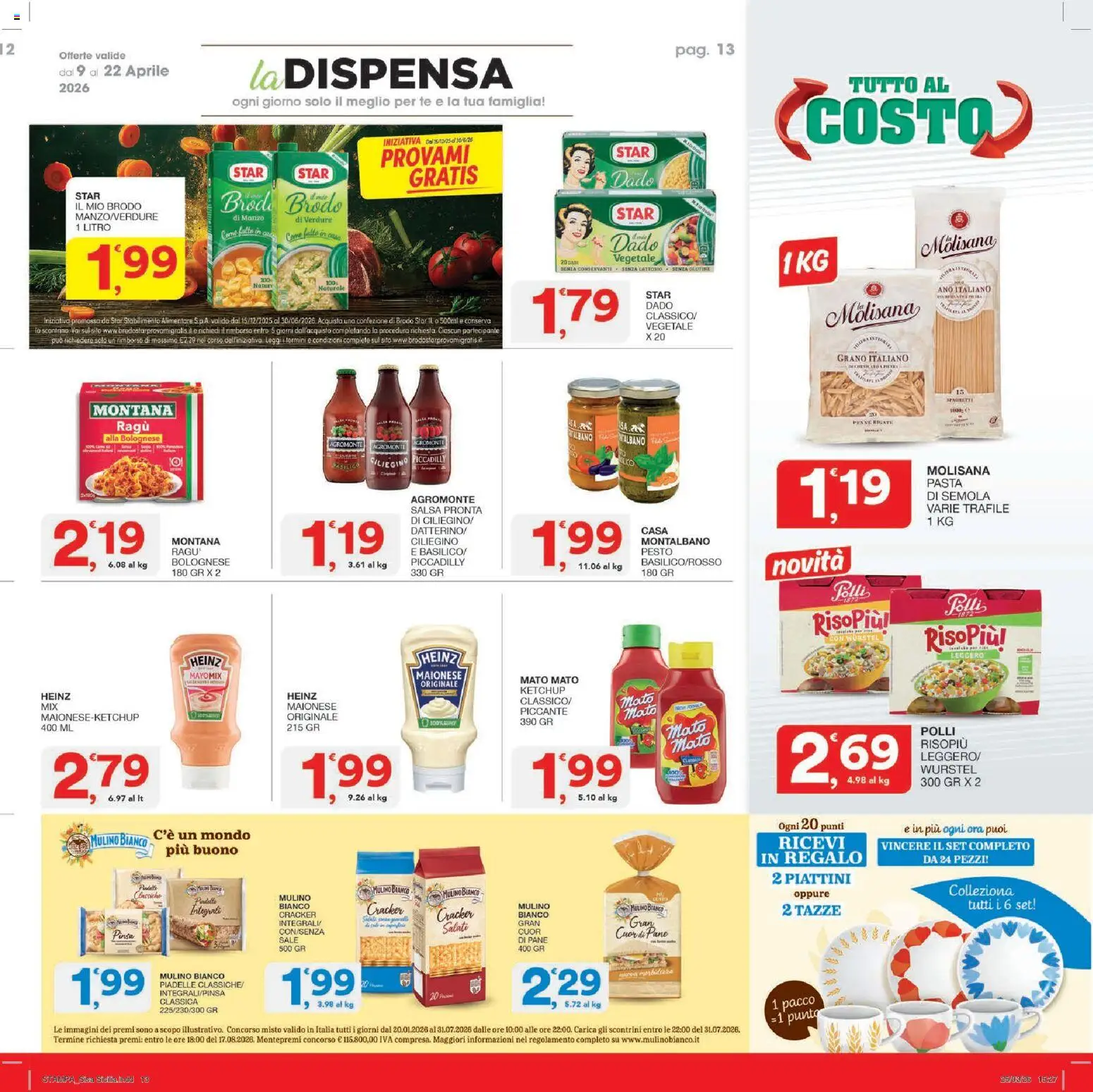 Volantino SISA del 09.04.2026 | Pagina: 13 | Prodotti: Pane, Manzo, Sale, Pesto