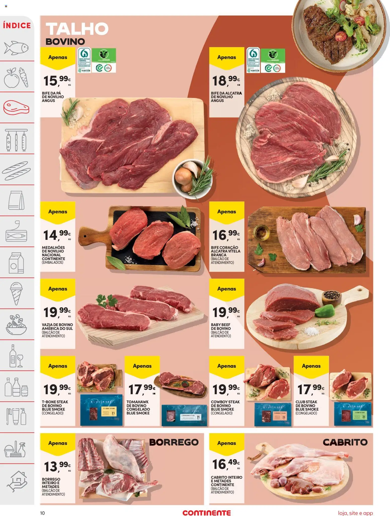 Continente folheto │ válido de 25.11.2025 | Página: 10 | Produtos: Vitela, Cabrito, Pá