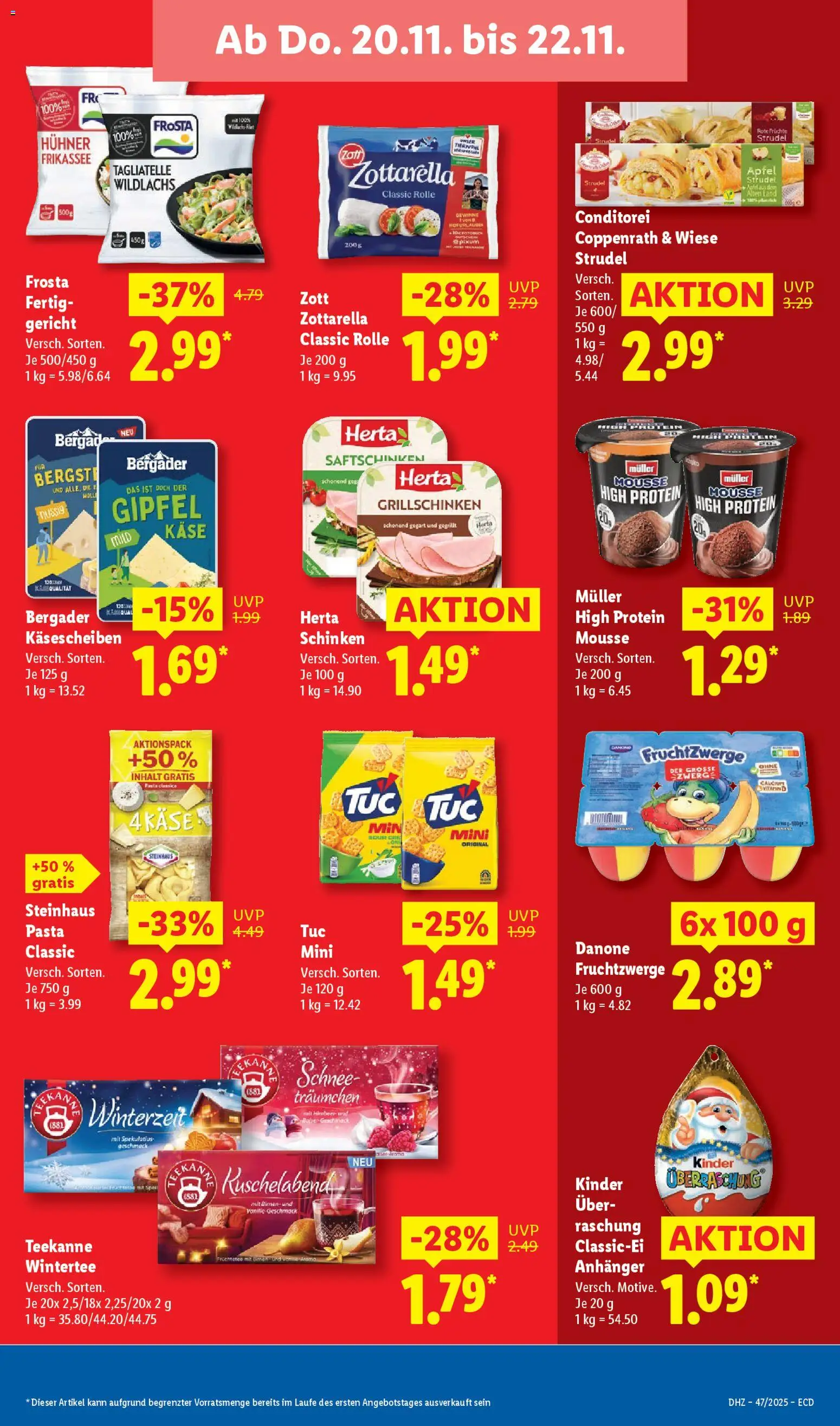 Lidl - Black Friday – gültig ab 17.11.2025 | Seite: 65 | Produkte: Käse, Fruchtzwerge, Äpfel, Frosta