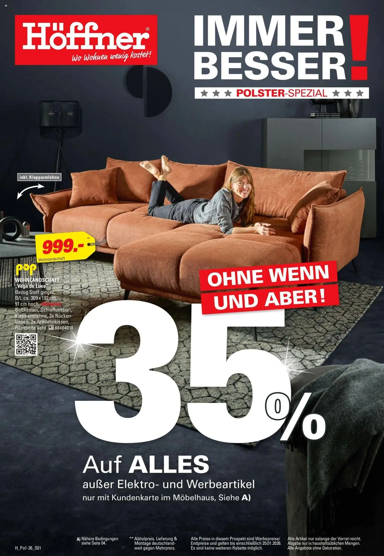 Höffner - Höffner: Möbelangebote – gültig ab 23.12.2025 | Seite: 1 | Produkte: Wohnlandschaft