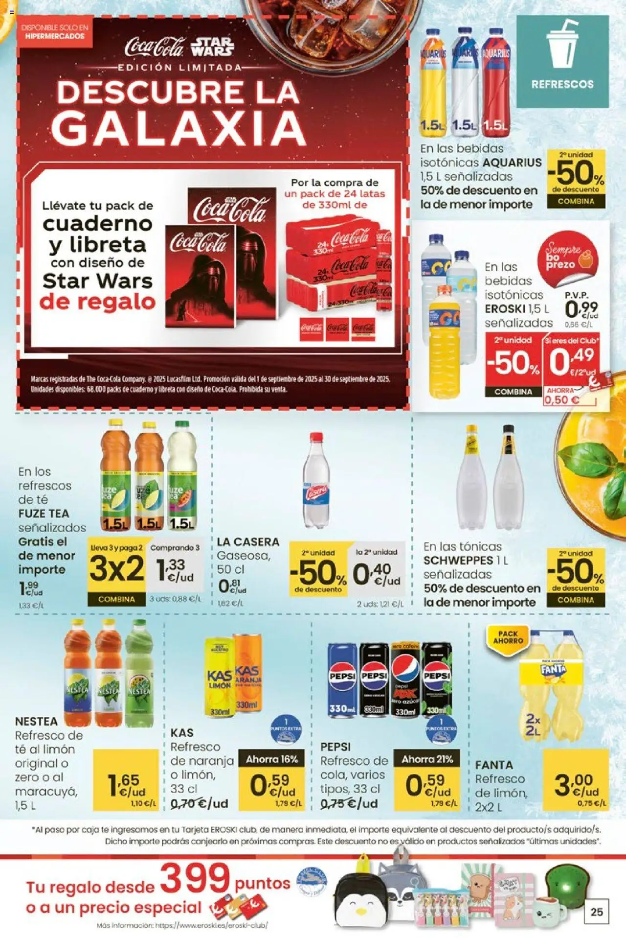 Eroski - ¡Ofertón! 2a unidade -70 │ válido desde el 18.09.2025 | Página: 25 | Productos: Té, Caja