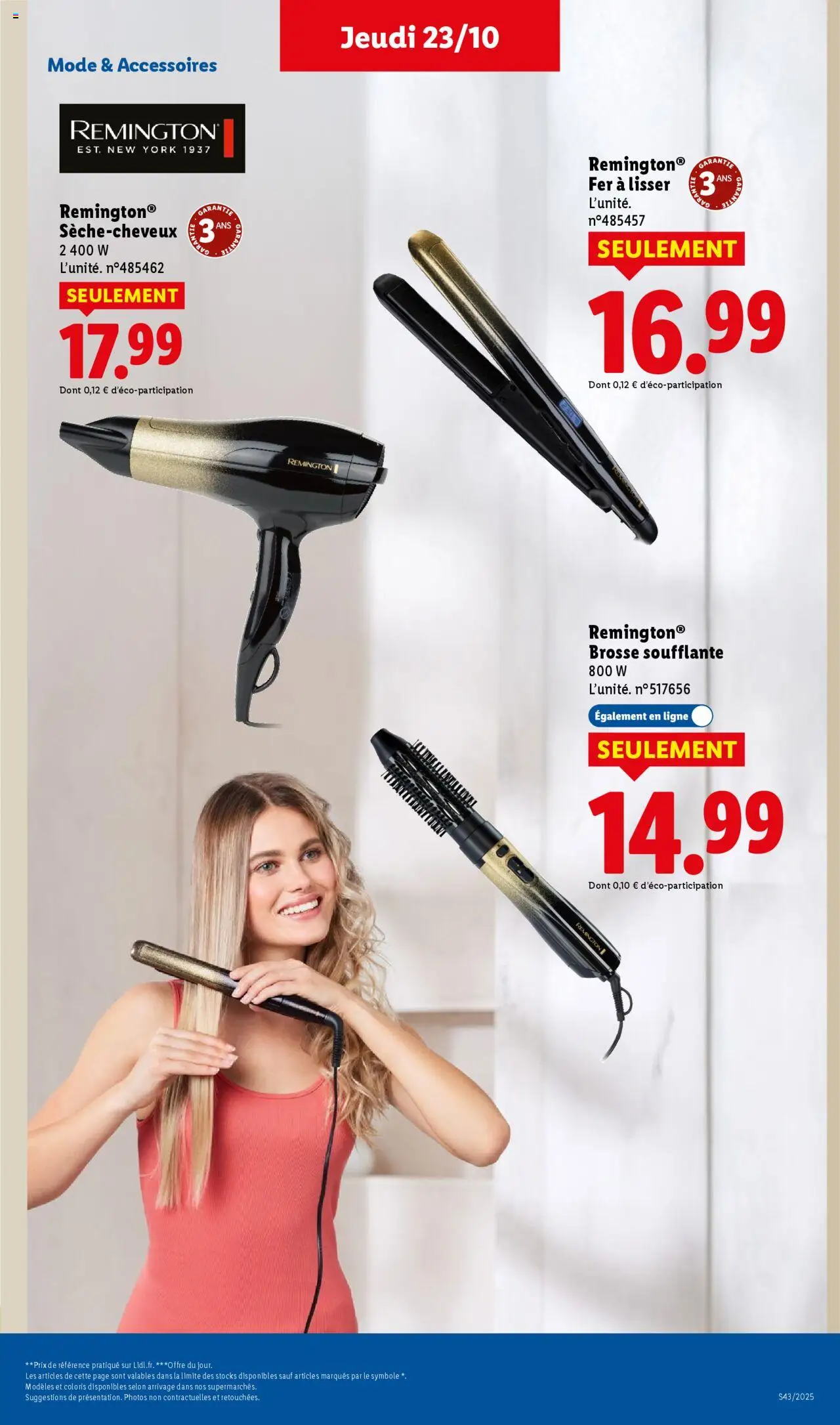 {H1} | Page: 33 | Produits: Sèche-cheveux, Fer à lisser, Brosse