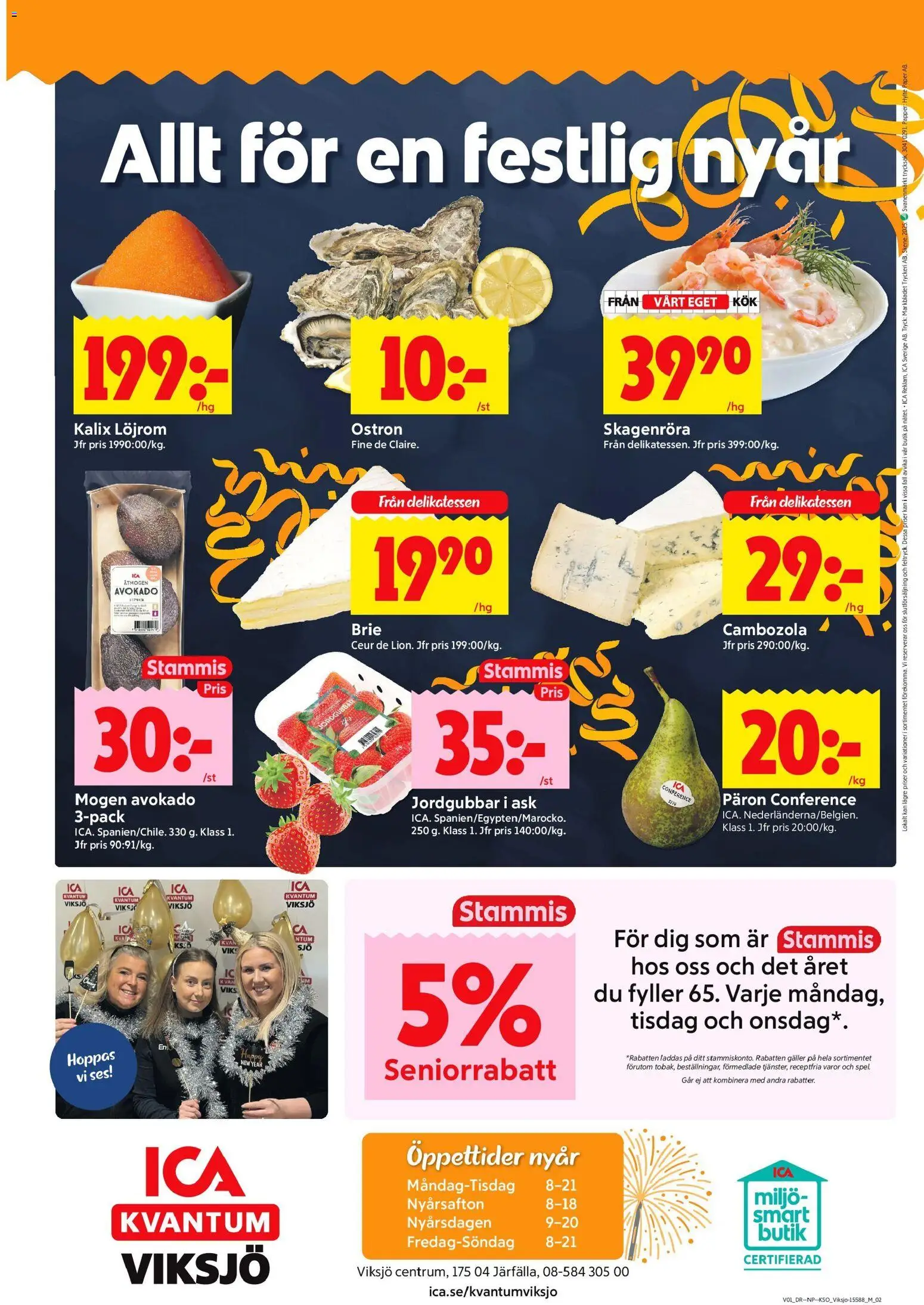 ICA Kvantum reklamblad aktuell från 30.12.2025 | Sida: 10 | Produkter: Löjrom, Galler, Papper, Jordgubbar