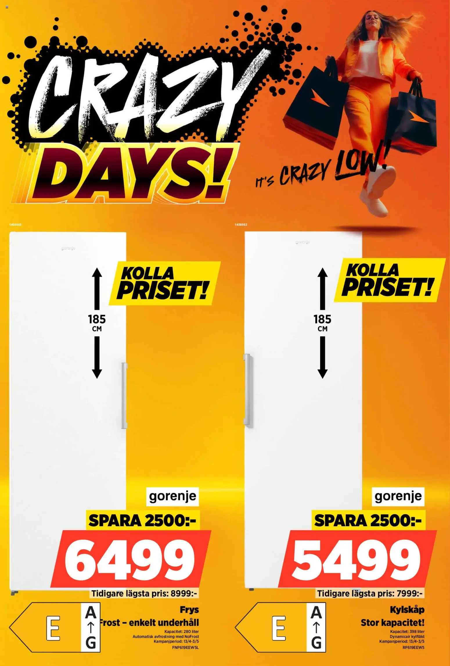 Power reklamblad aktuell från 13.04.2026 | Sida: 50 | Produkter: Kylskåp, Frys