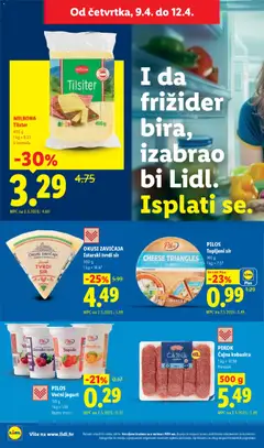 OKUSI ZAVIČAJA Istarski tvrdi sir, 300 g - Pregled kataloga iz trgovine Lidl, vrijedi od 07.04.2026 | Stranica: 58