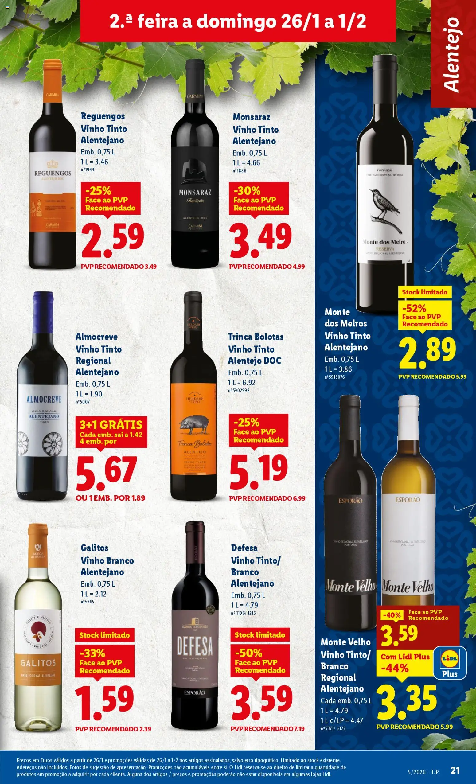 Lidl folheto │ válido de 26.01.2026 | Página: 21 | Produtos: Vinho, Vinho tinto