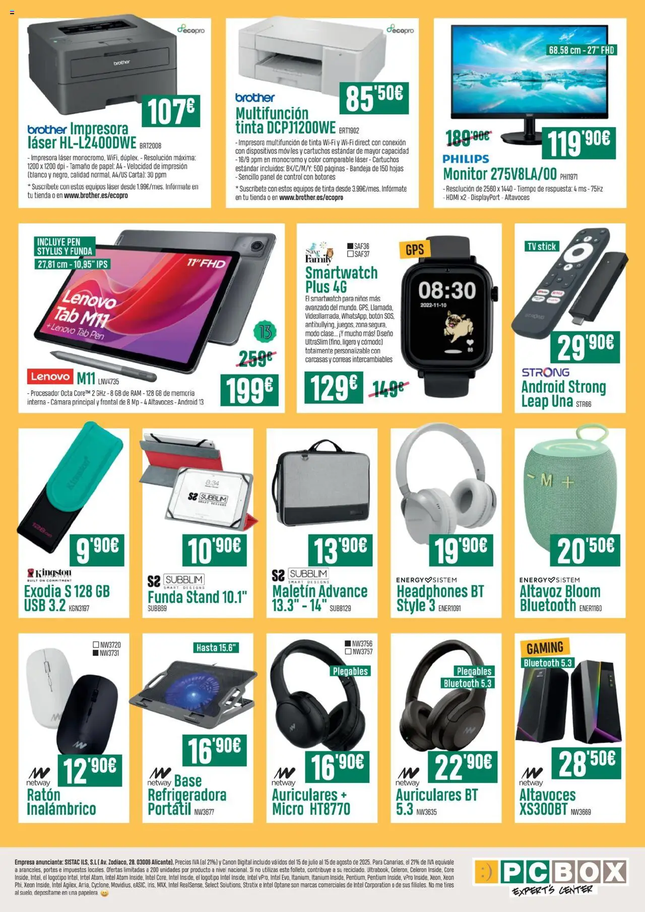 PC Box folleto │ válido desde el 15.07.2025 | Página: 2 | Productos: Altavoces, Monitor, Altavoz, USB