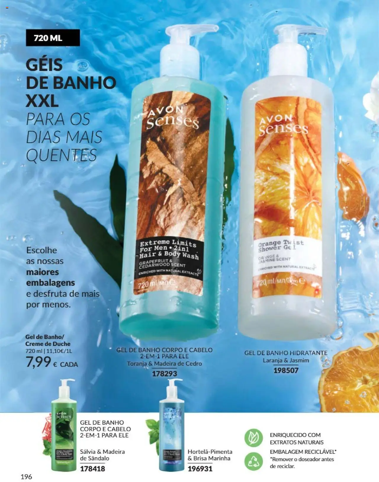 Catálogo Avon Campanha 6 │ válido de 01.06.2025 | Página: 196 | Produtos: Gel de banho, Banho, Creme