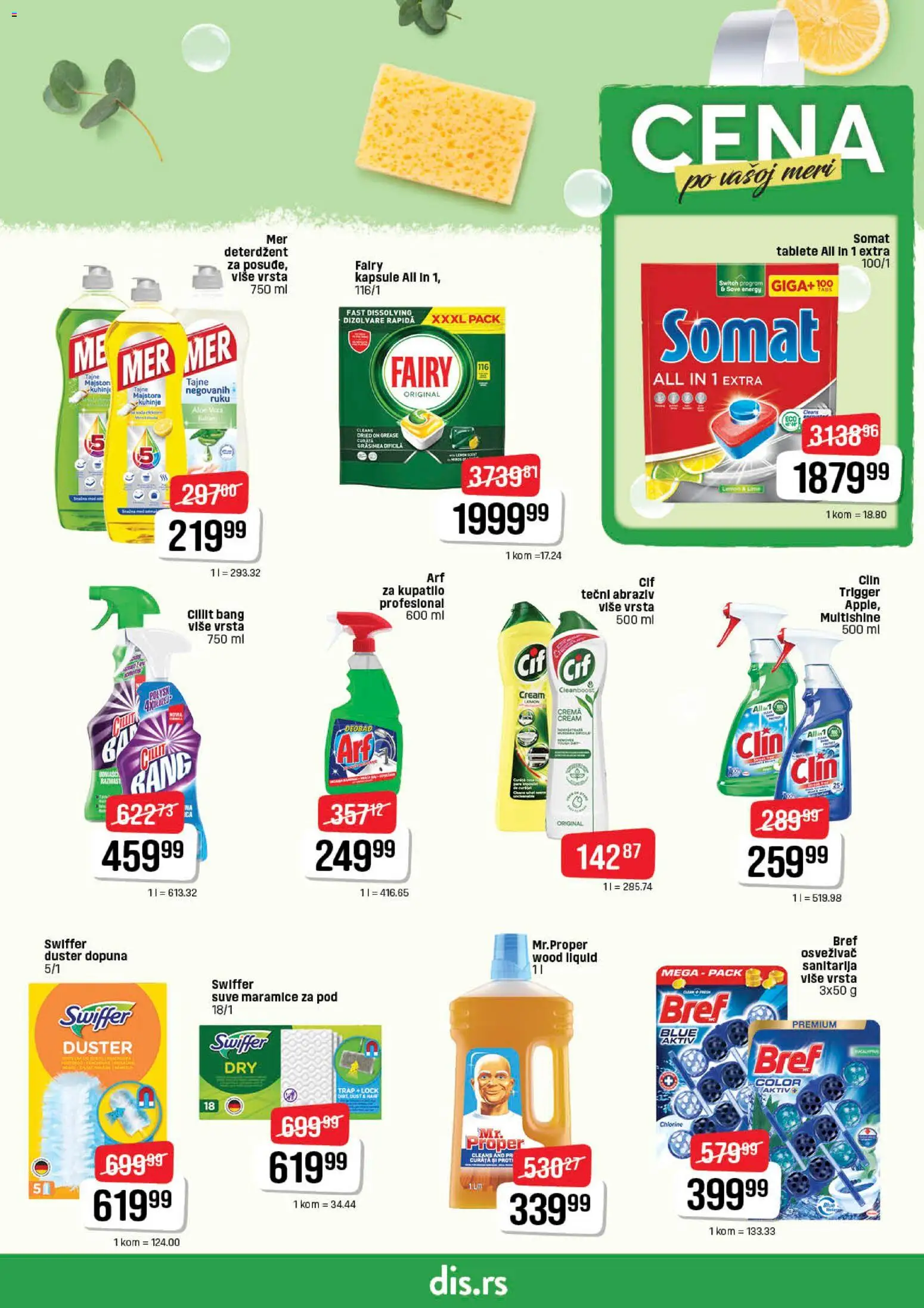 Super DIS katalog - važi od 15.01.2026 | Strana: 19 | Proizvode: Deterdžent, Somat, Kapsule, Kupatilo