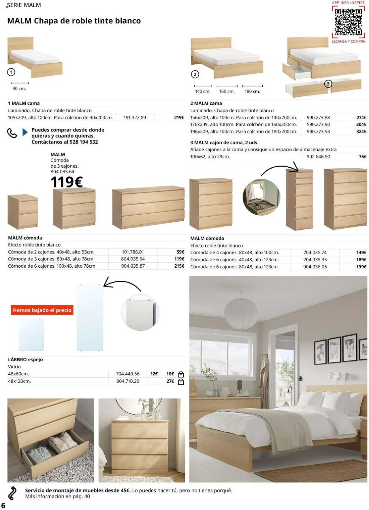 Catálogo IKEA Muebles para el dormitorio │ válido desde el 04.02.2025 | Página: 6 | Productos: Tinte, Muebles, Cama, Almacenaje