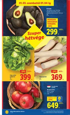 Bio piros alma, Bio piros alma 600 g / csomag; 1 kg = 1082 Ft - amely érvényes a következő dátumtól: 02.01.2026 | Oldal: 32