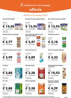 Anteprima del volantino Volantino Natura Sì	 valido a partire dal 01.10.2025 | Pagina: 34 | Prodotti: Riso, Lima, Bevanda di avena, Cocco