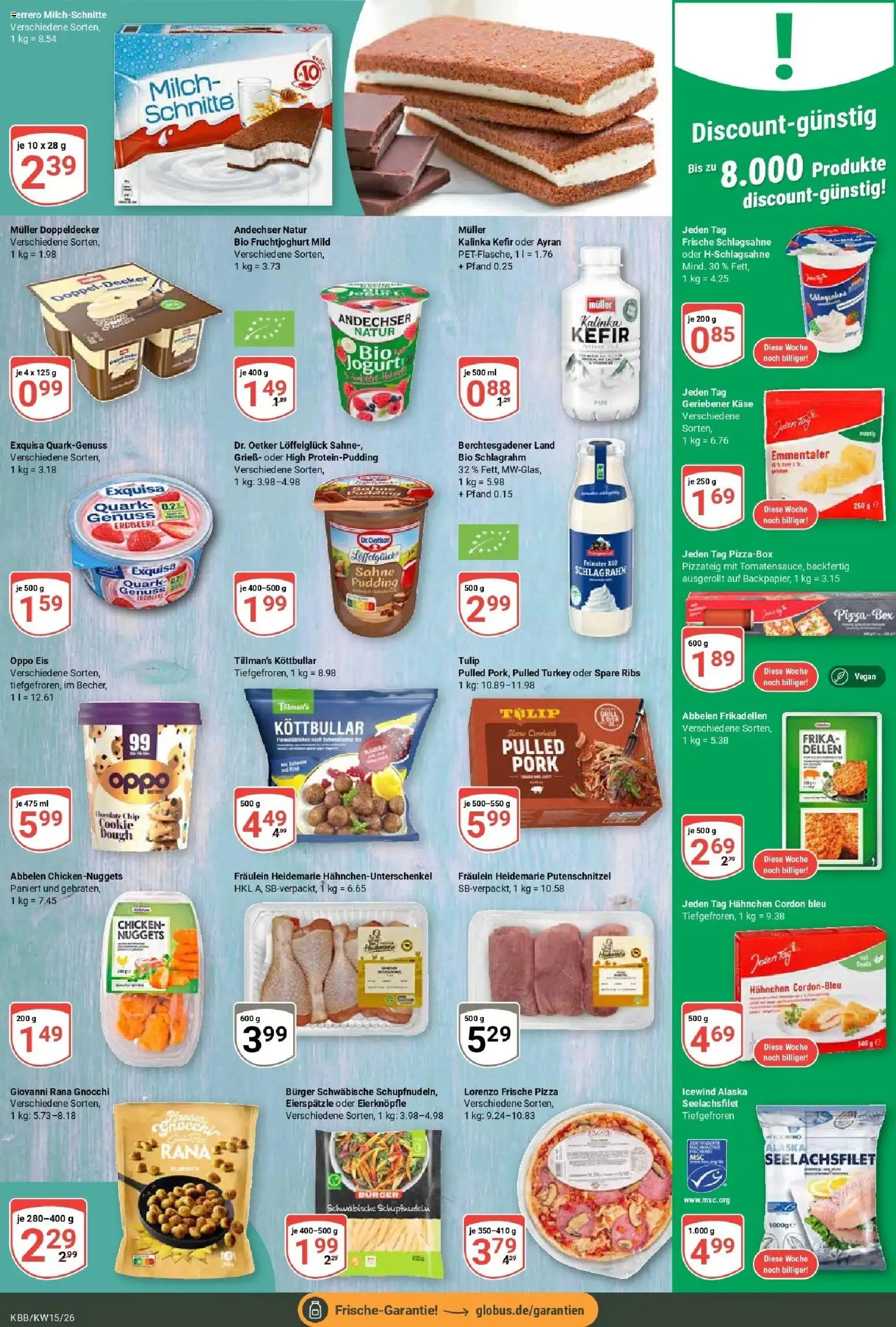 Globus prospekt Koblenz-Bubenheim	 – gültig ab 07.04.2026 | Seite: 8 | Produkte: Box, Sahne, Eis, Ferrero milchschnitte
