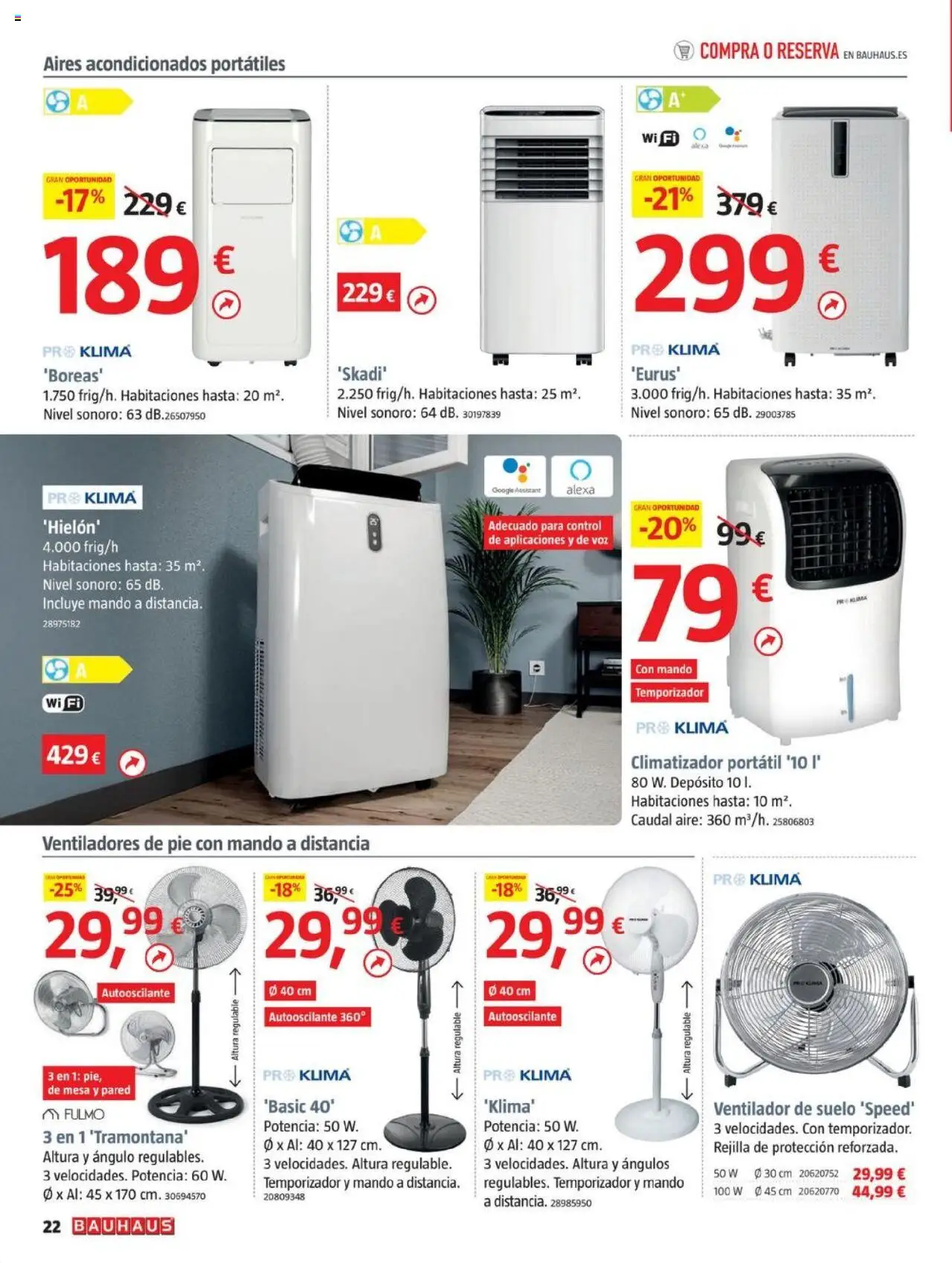 Bauhaus folleto │ válido desde el 26.06.2025 | Página: 22 | Productos: Ventilador, Mesa