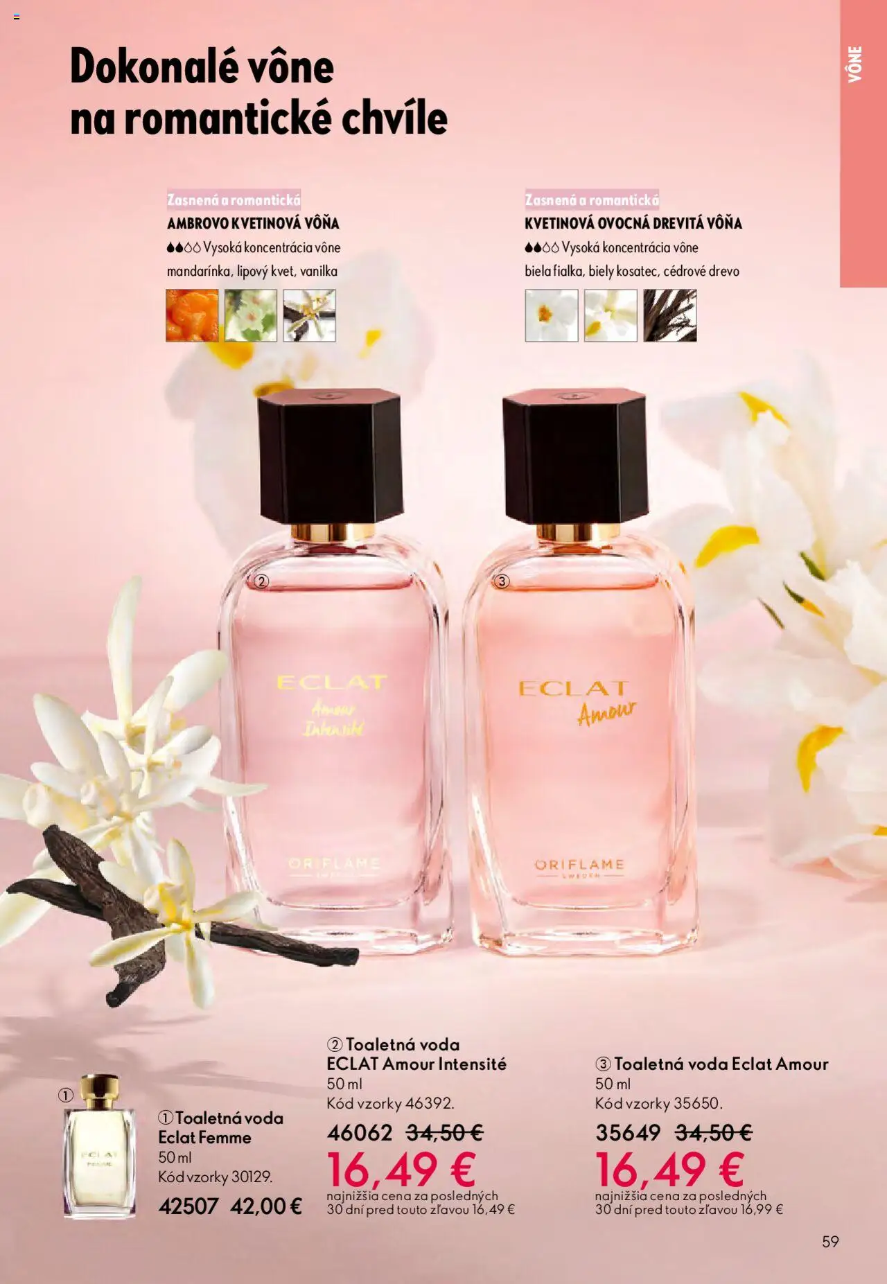 Nové Oriflame akcie – leták je platný od 22.10.2025 | Strana: 59 | Produkty: Toaletná voda, Voda