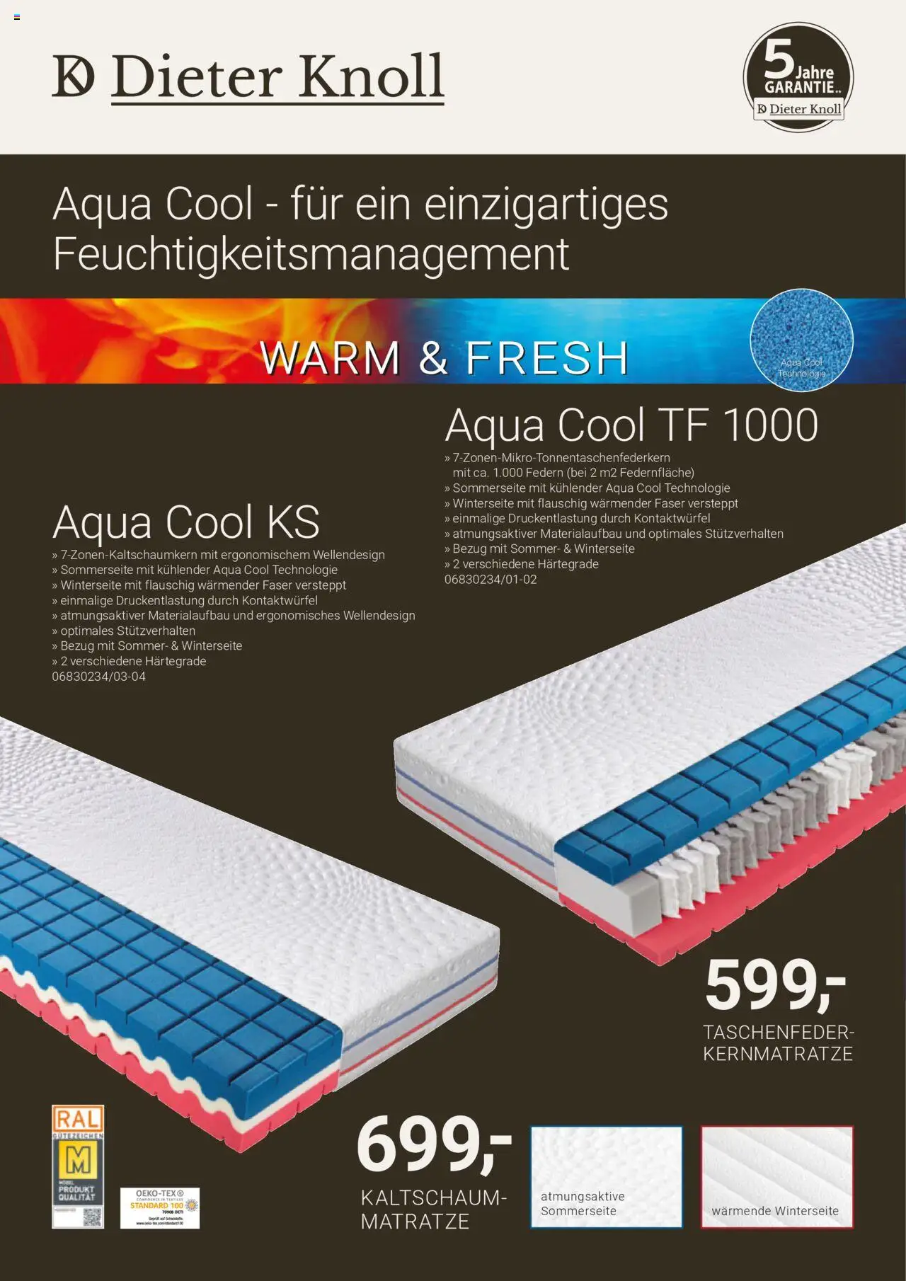 XXXL Lutz Dieter Knoll Spezial - gültig ab dem 04.08.2025 | Seite: 28 | Produkte: Matratze