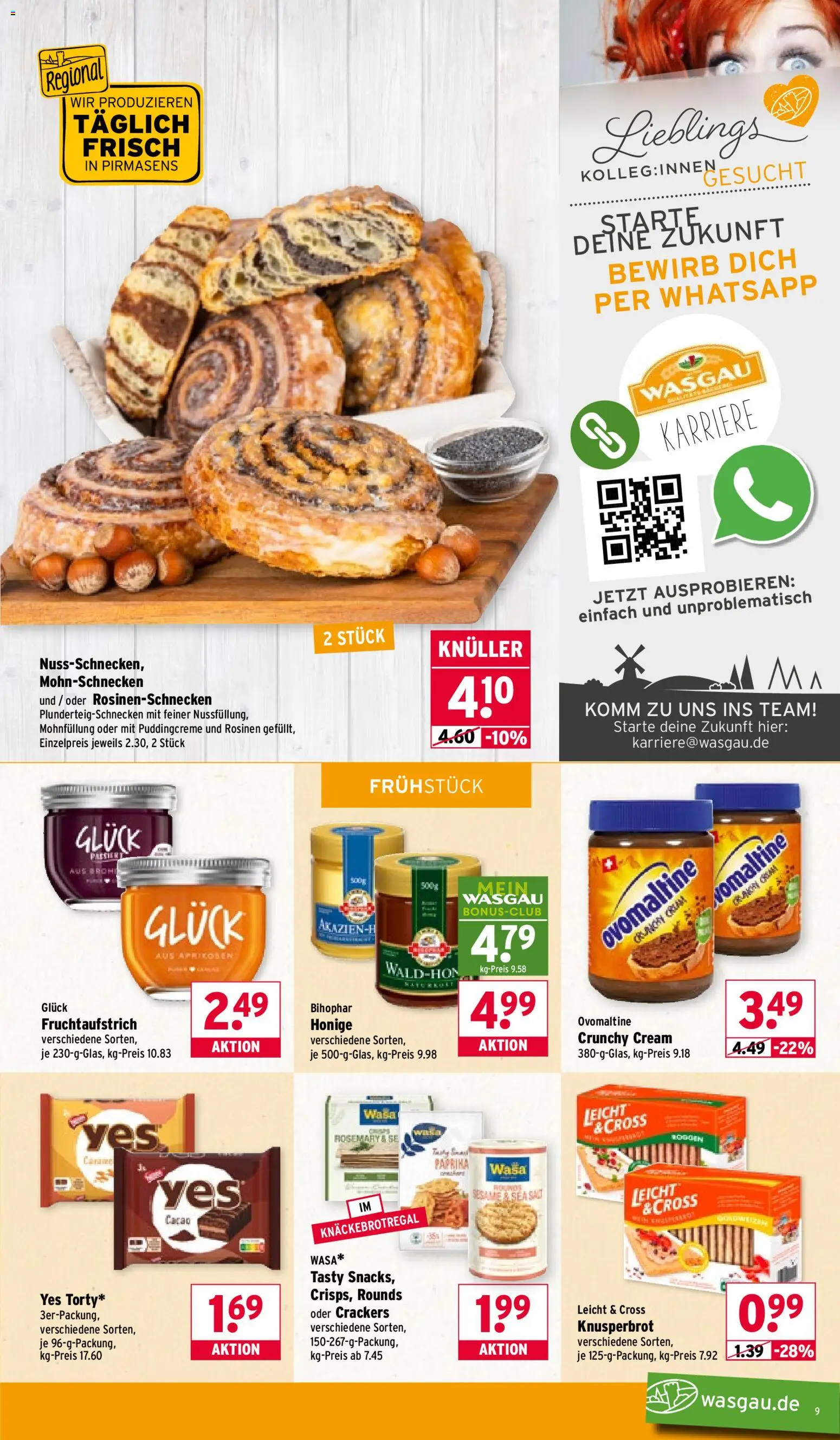Wasgau Prospekt 	 – gültig ab 23.02.2026 | Seite: 9 | Produkte: Ovomaltine, Rosinen, Ski, Paprika