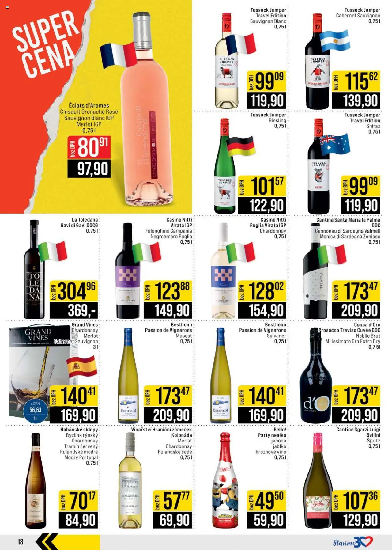 Jip leták - Cash & Carry od 22.10.2025 | Strana: 18 | Produkty: Hroznové víno, Habánské sklepy, Merlot, Riesling