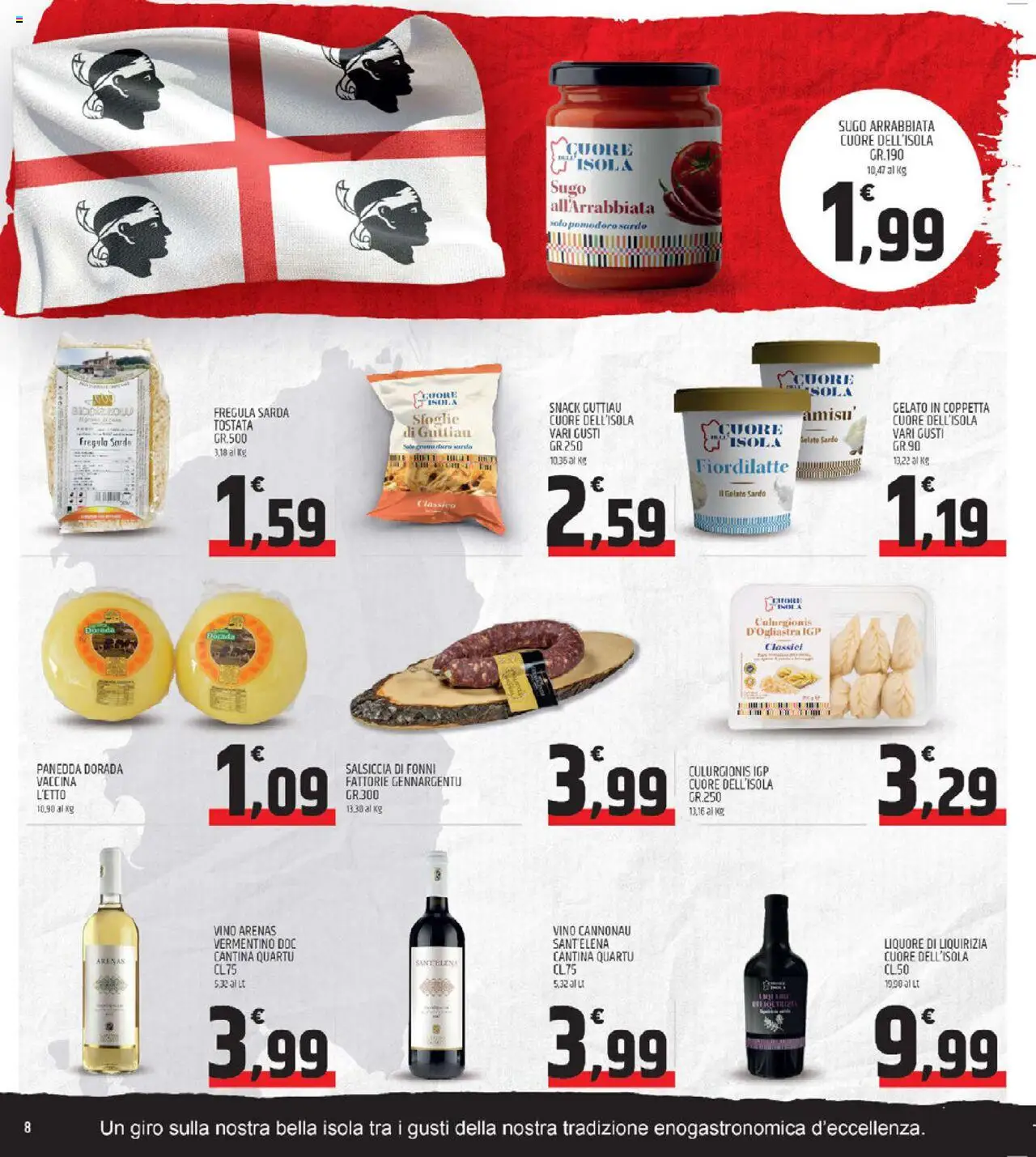 Volantino ARD Discount del 11.09.2025 | Pagina: 8 | Prodotti: Pomodoro, Salsiccia, Liquore, Sugo
