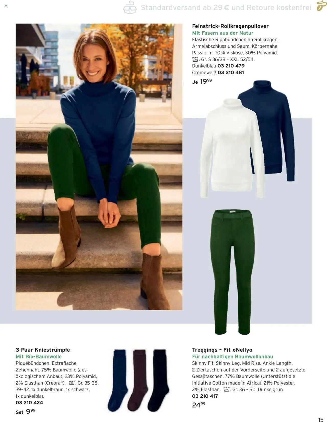 Katalog Tchibo Herbst – gültig ab 15.09.2025 | Seite: 15 | Produkte: Kniestrümpfe