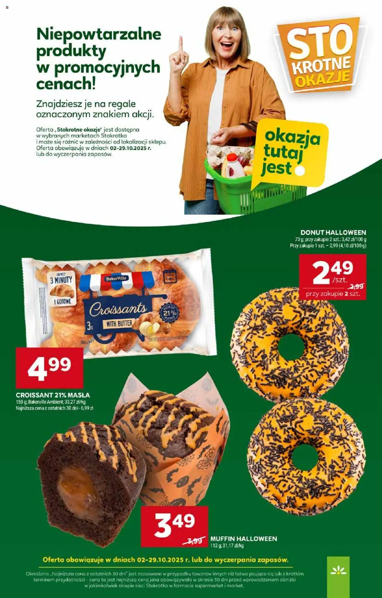 Stokrotka Gazetka - Market od 02.10.2025 | Strona: 32 | Produkty: Stokrotka, Donut