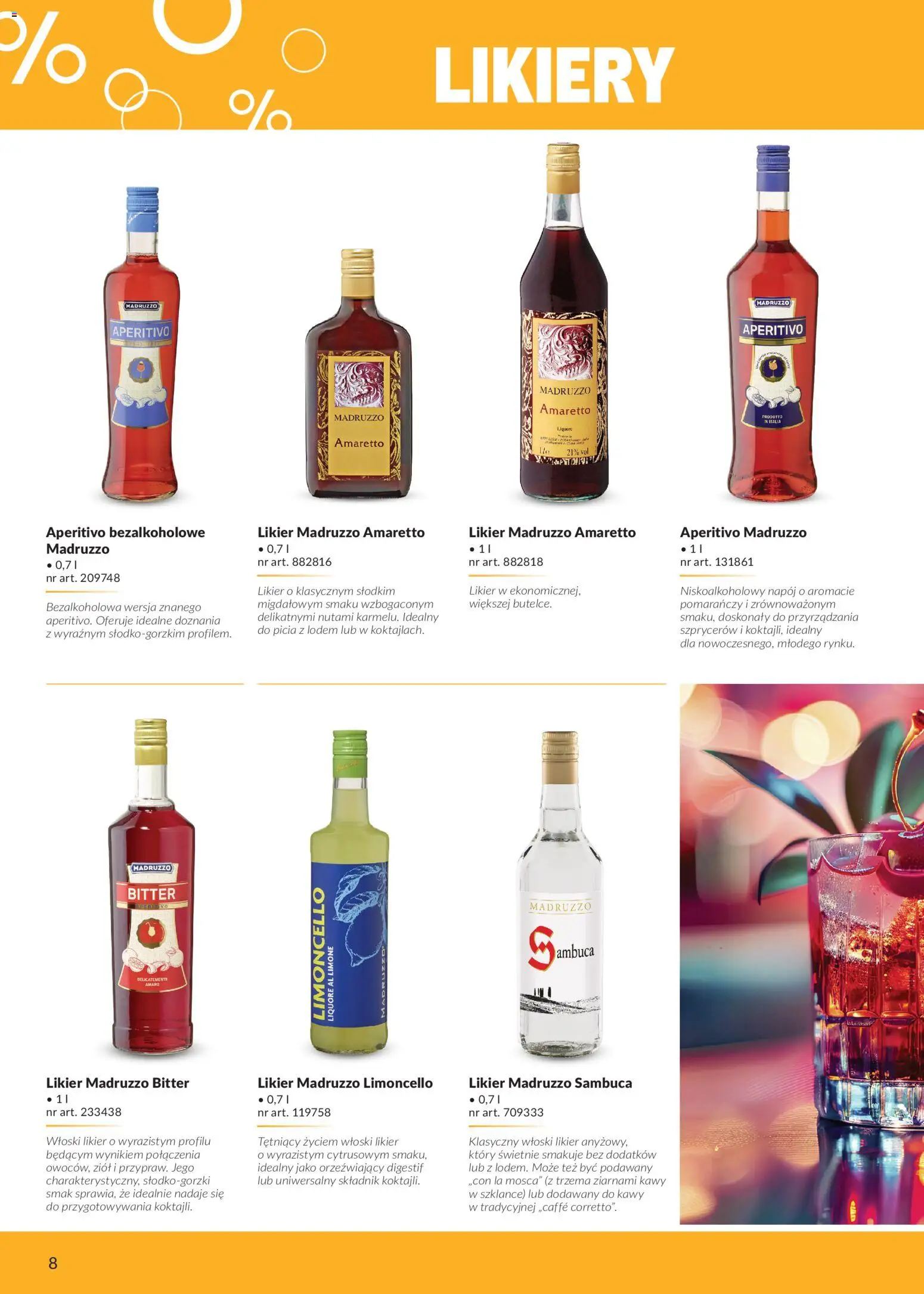 Makro Gazetka - Alkohole marek własnych od 01.02.2026 | Strona: 8 | Produkty: Limoncello, Amaretto