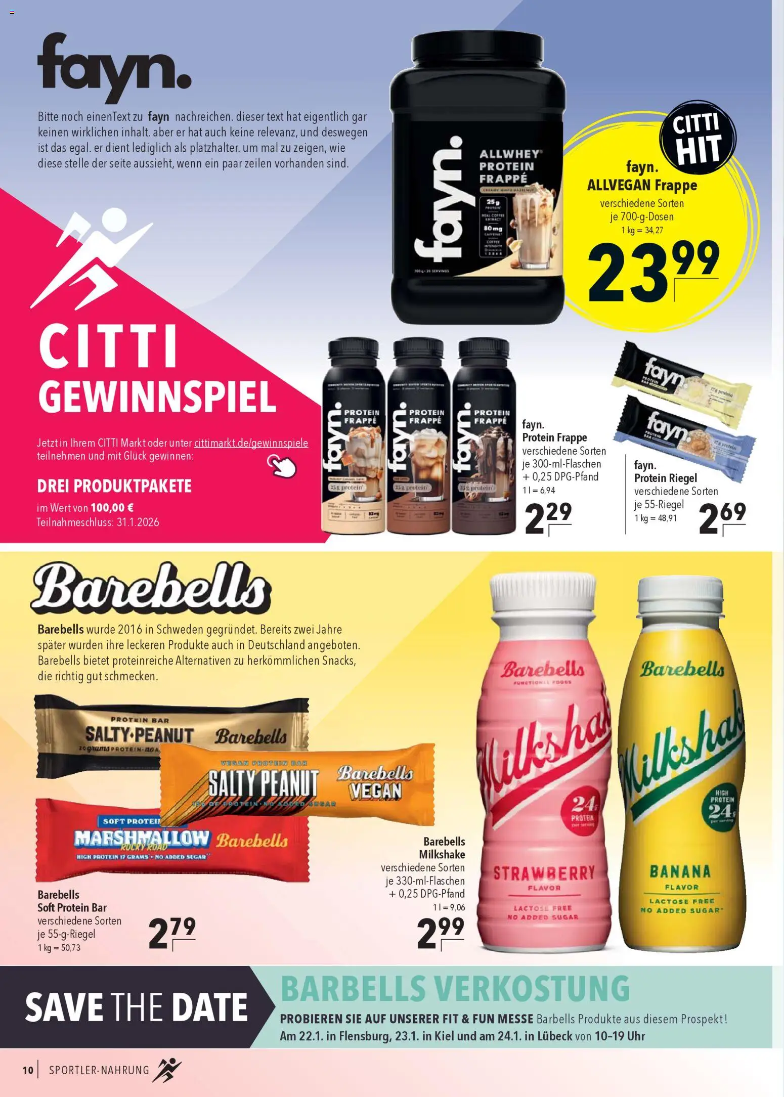 CITTI Markt Sportlernahrung – gültig ab 02.01.2026 | Seite: 10 | Produkte: Uhr