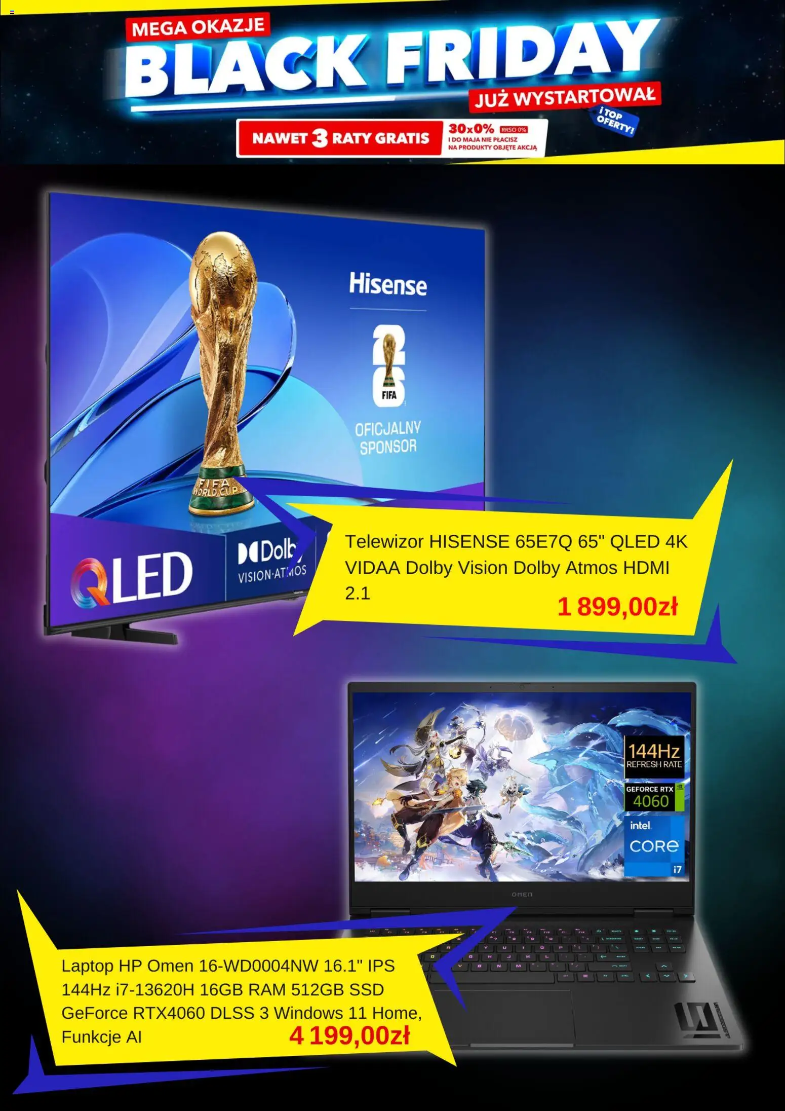 Mediaexpert Black Friday od 27.11.2025 | Strona: 2 | Produkty: Top, Laptop, Telewizor