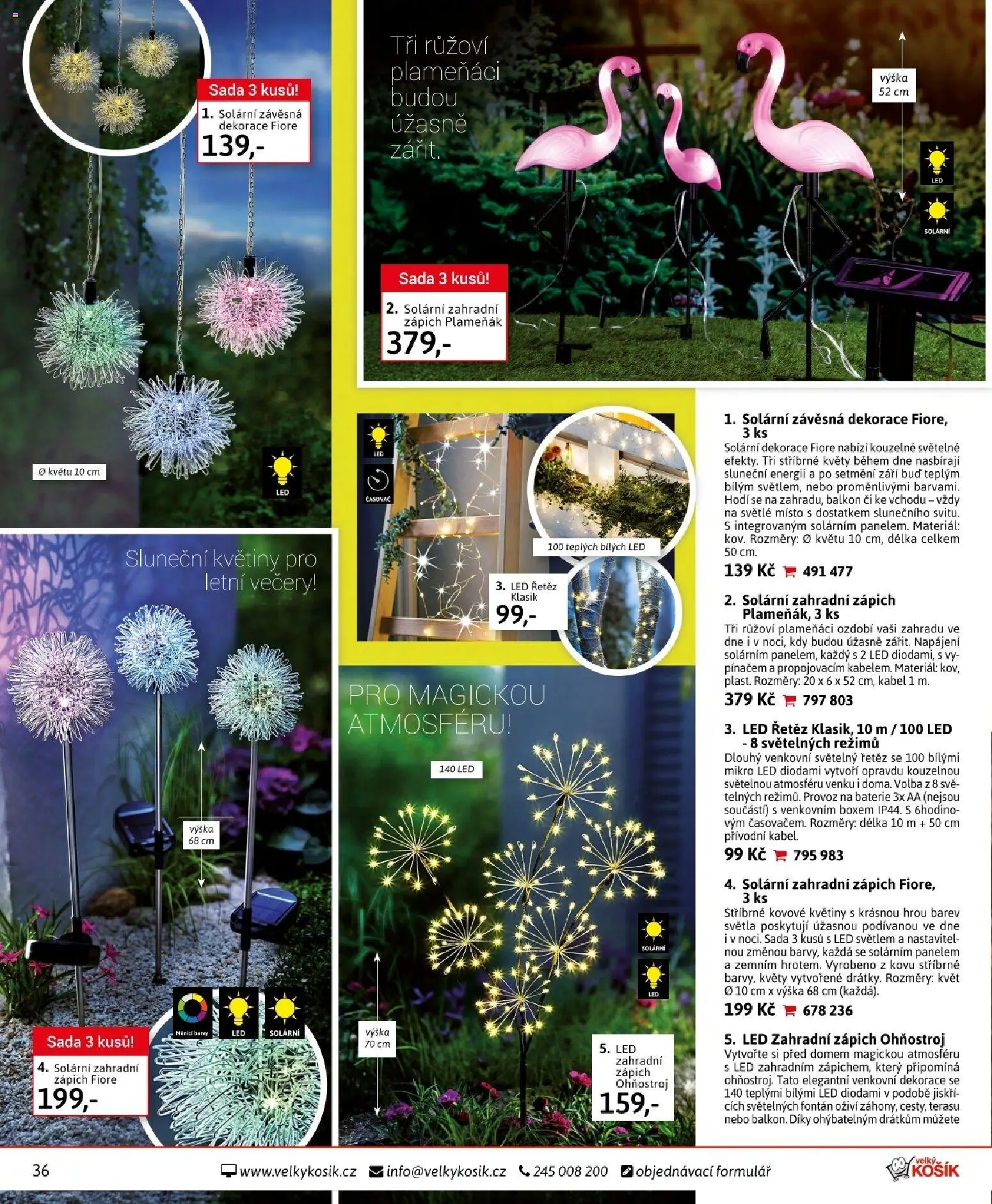 Velký Košík katalog březen 2026 od 01.03.2026 | Strana: 36 | Produkty: Zápich, Světelný řetěz, Baterie, LED