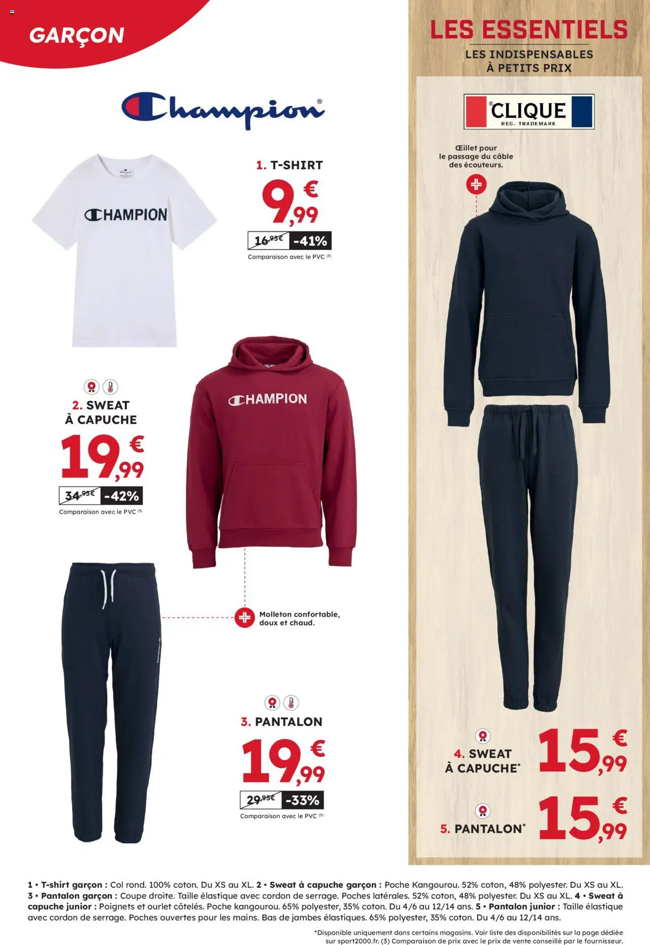  | Page: 6 | Produits: Câble, Sweat à capuche, Pantalon