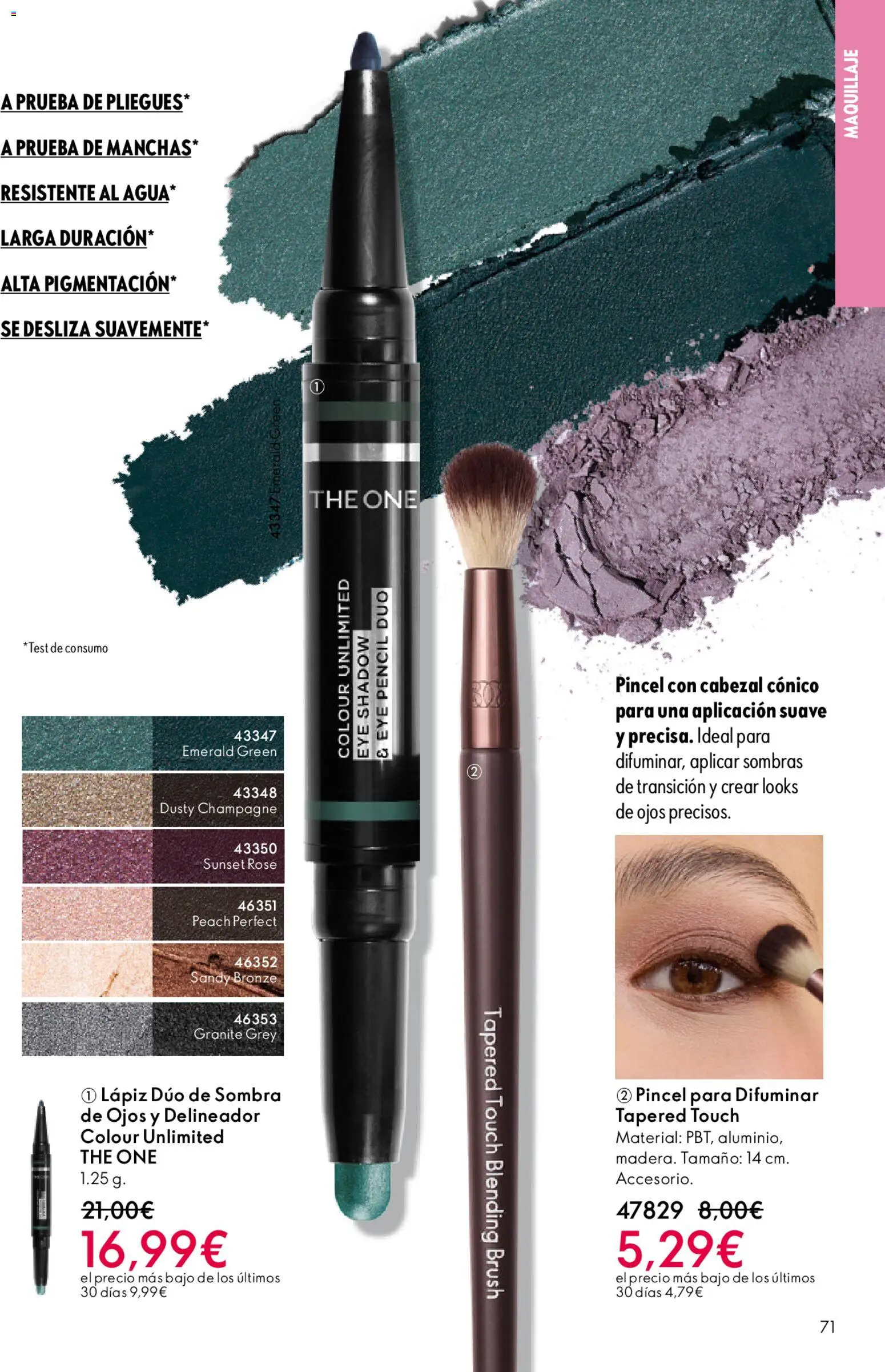 Oriflame - Catálogo Campaña 16 │ válido desde el 19.11.2025 | Página: 71 | Productos: Maquillaje, Sombra, Delineador
