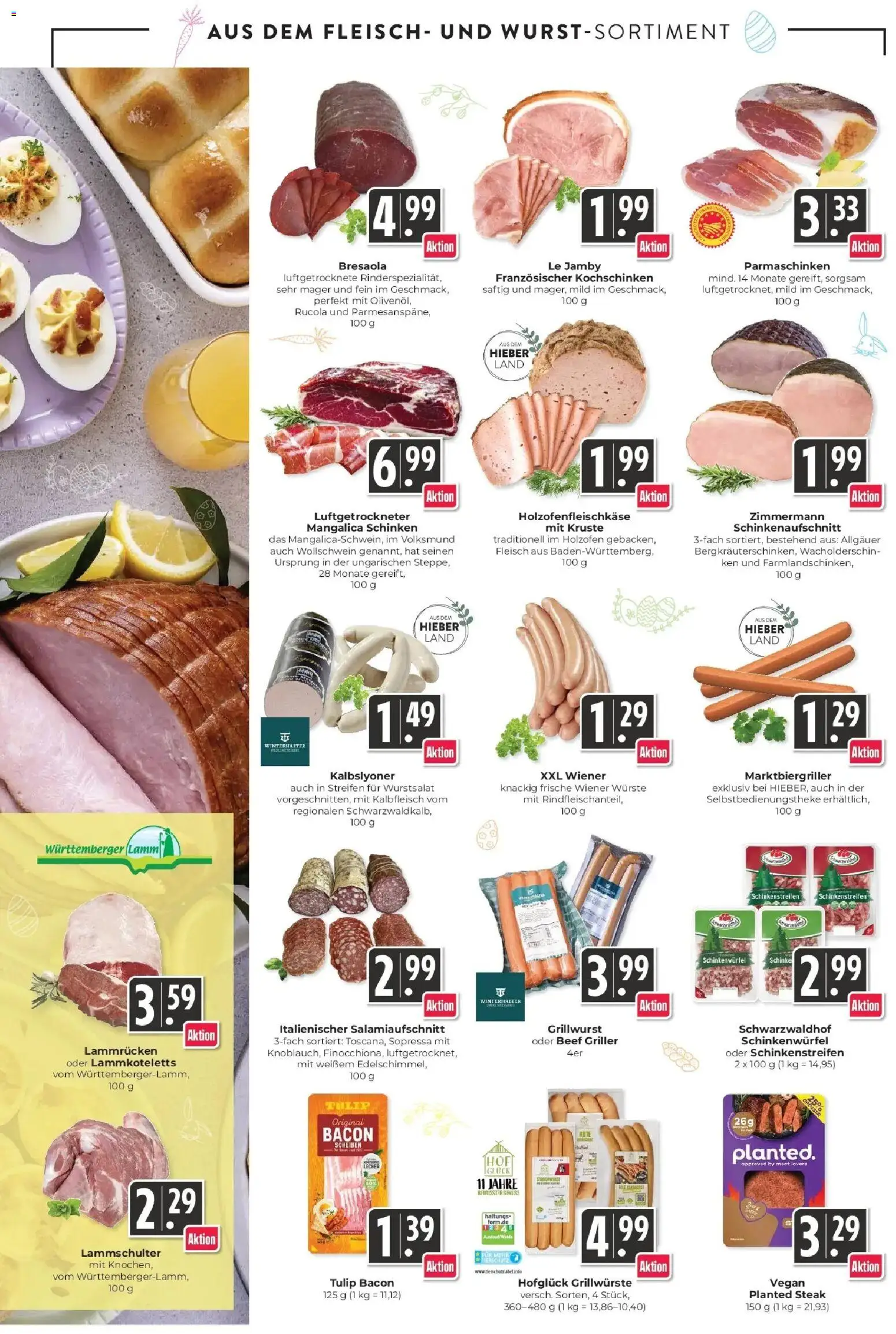 Angebote – gültig ab 30.03.2026 | Seite: 5 | Produkte: Rucola, Schinken, Steak, Griller