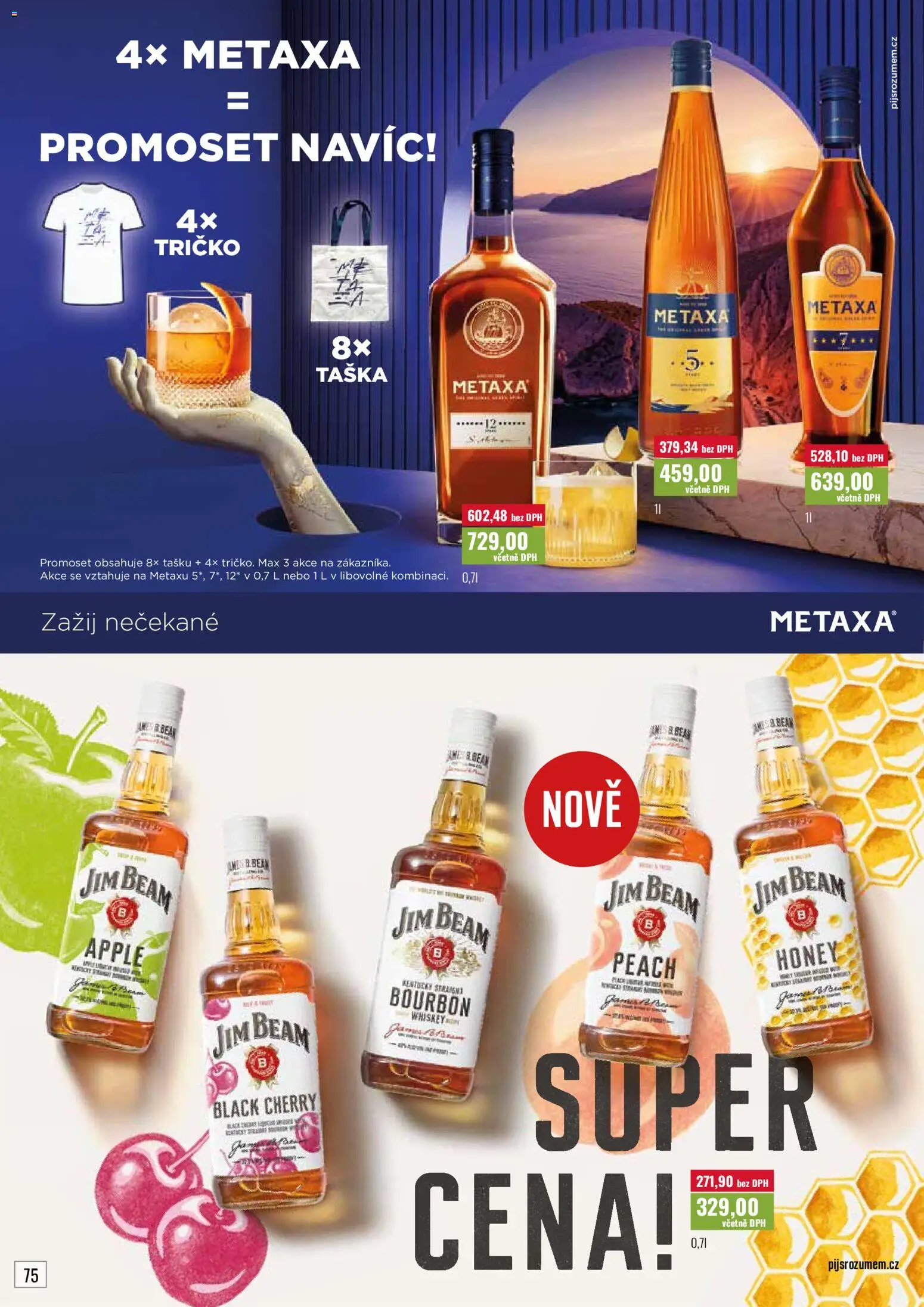 Ratio leták od 01.04.2026 | Strana: 76 | Produkty: Whiskey, Bourbon, Apple, Metaxa