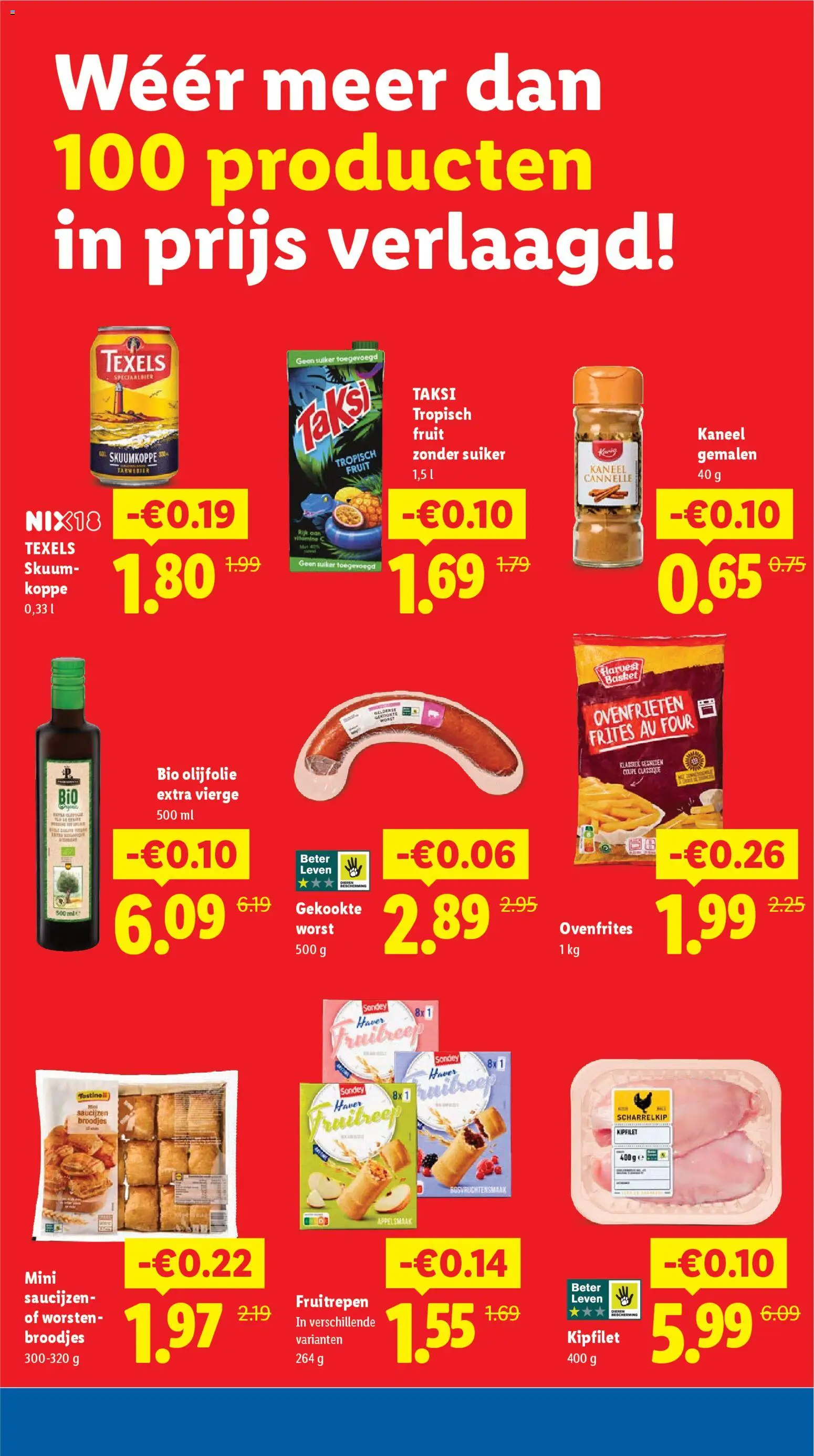 {H1} | Pagina: 4 | Producten: Waffelini, Fruit, Kaneel, Broodjes