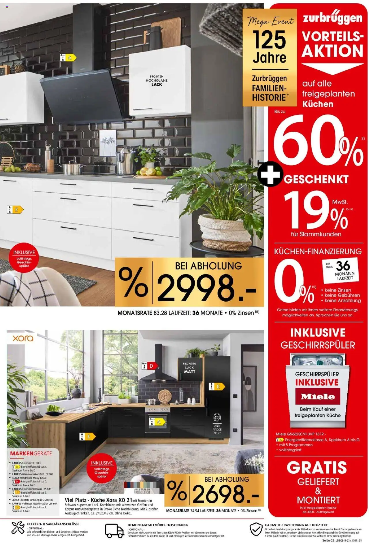 Zurbrüggen - Zurbrüggen: Küchen für ihr Zuhause – gültig ab 12.09.2025 | Seite: 3