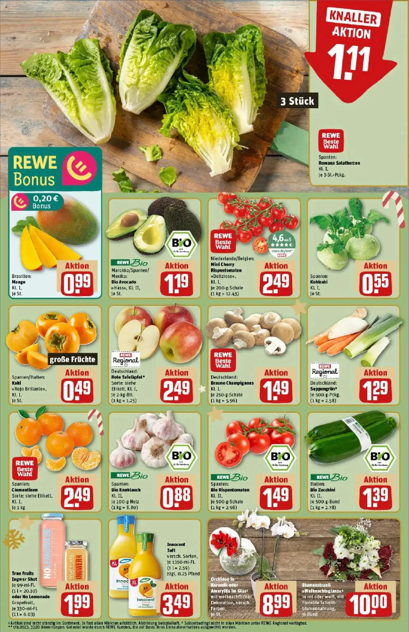 Rewe prospekt Berlin / Haselhorst	 – gültig ab 01.12.2025 | Seite: 12 | Produkte: Orchidee, Avocado, Knoblauch, Kaki