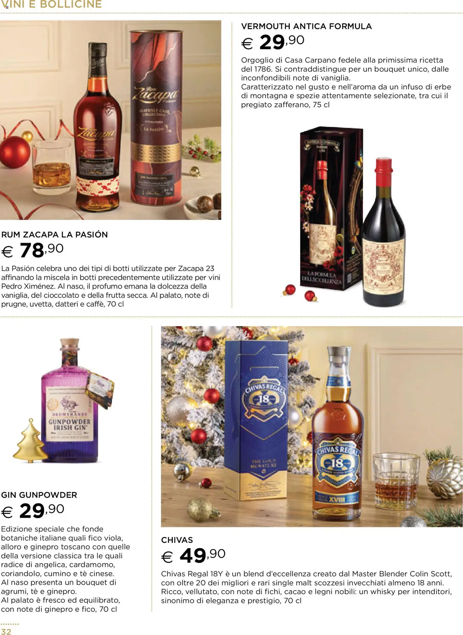 Volantino Esselunga S del 13.11.2025 | Pagina: 32 | Prodotti: Gin, Spezie, Cacao, Profumo