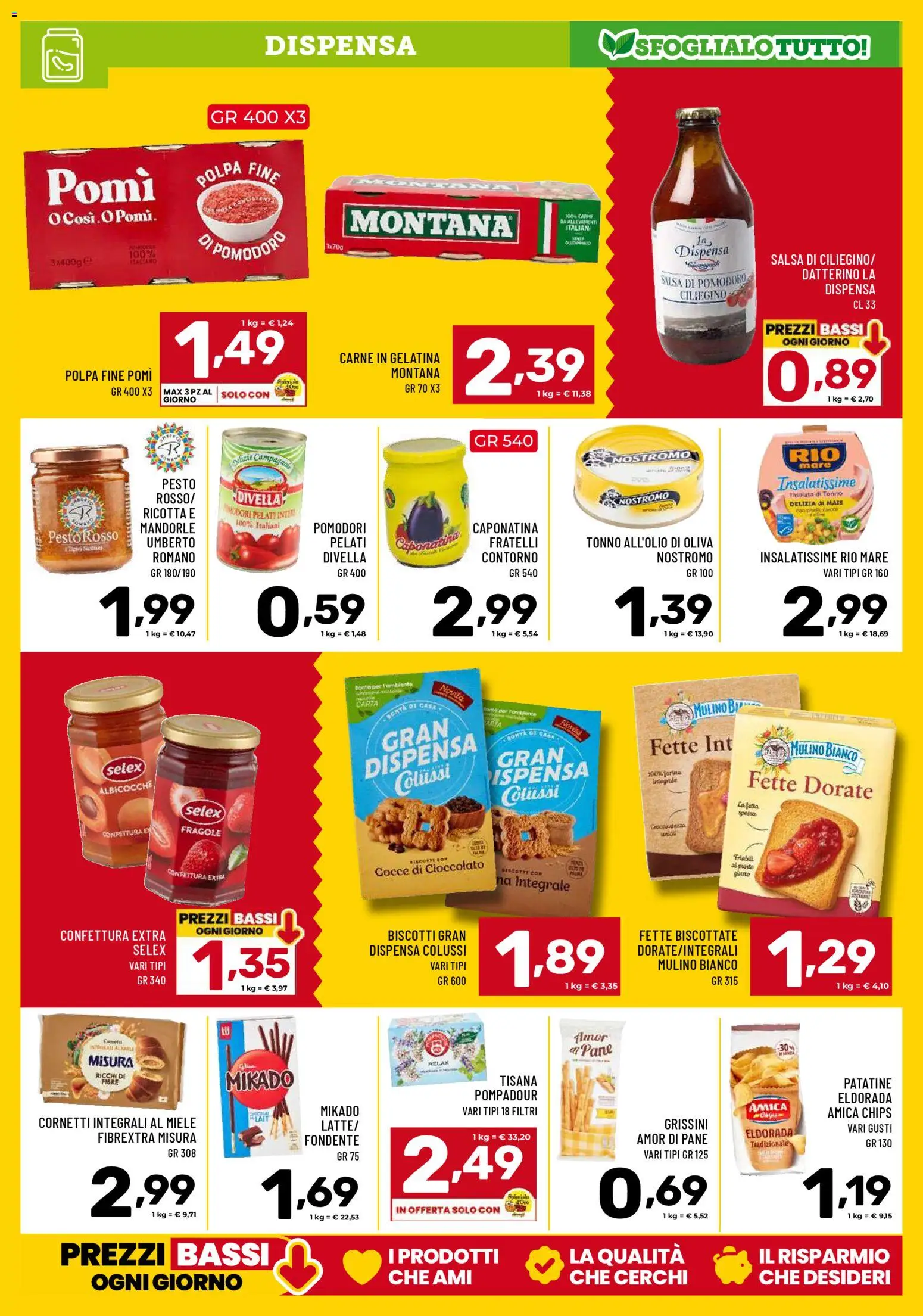 Volantino Il Centesimo del 17.04.2026 | Pagina: 9 | Prodotti: Cioccolato, Carota, Insalata, Grissini