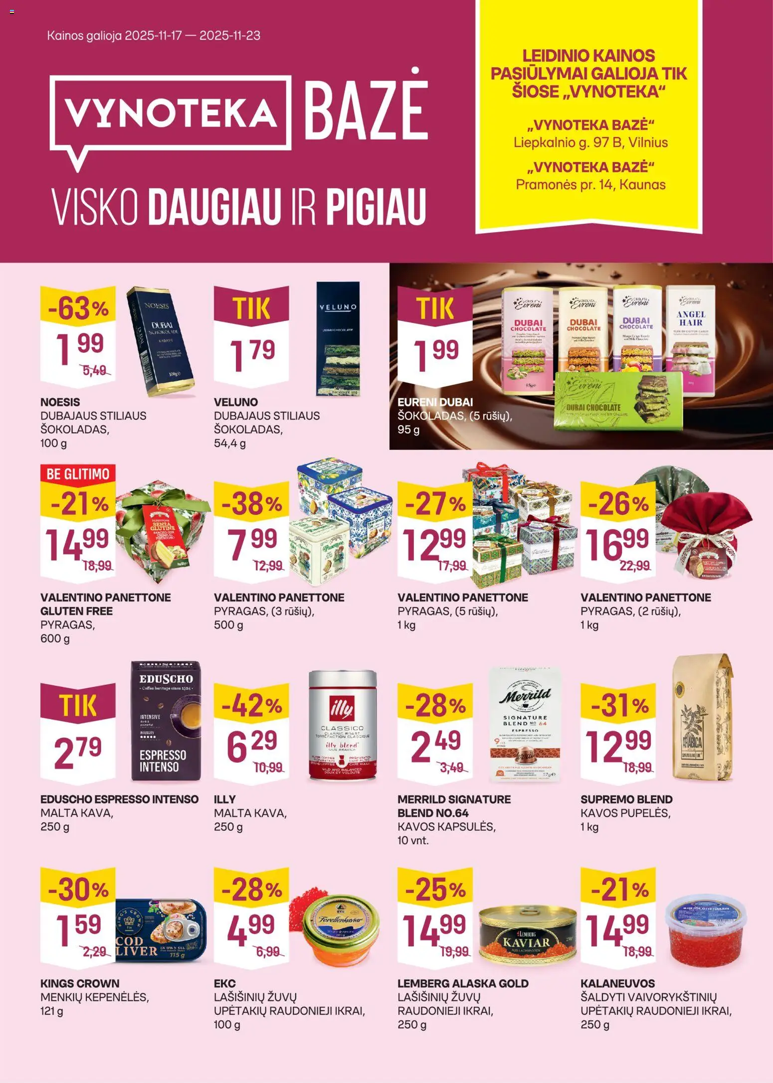 VYNOTEKA akcijos nuo 17.11.2025 | Puslapis: 1