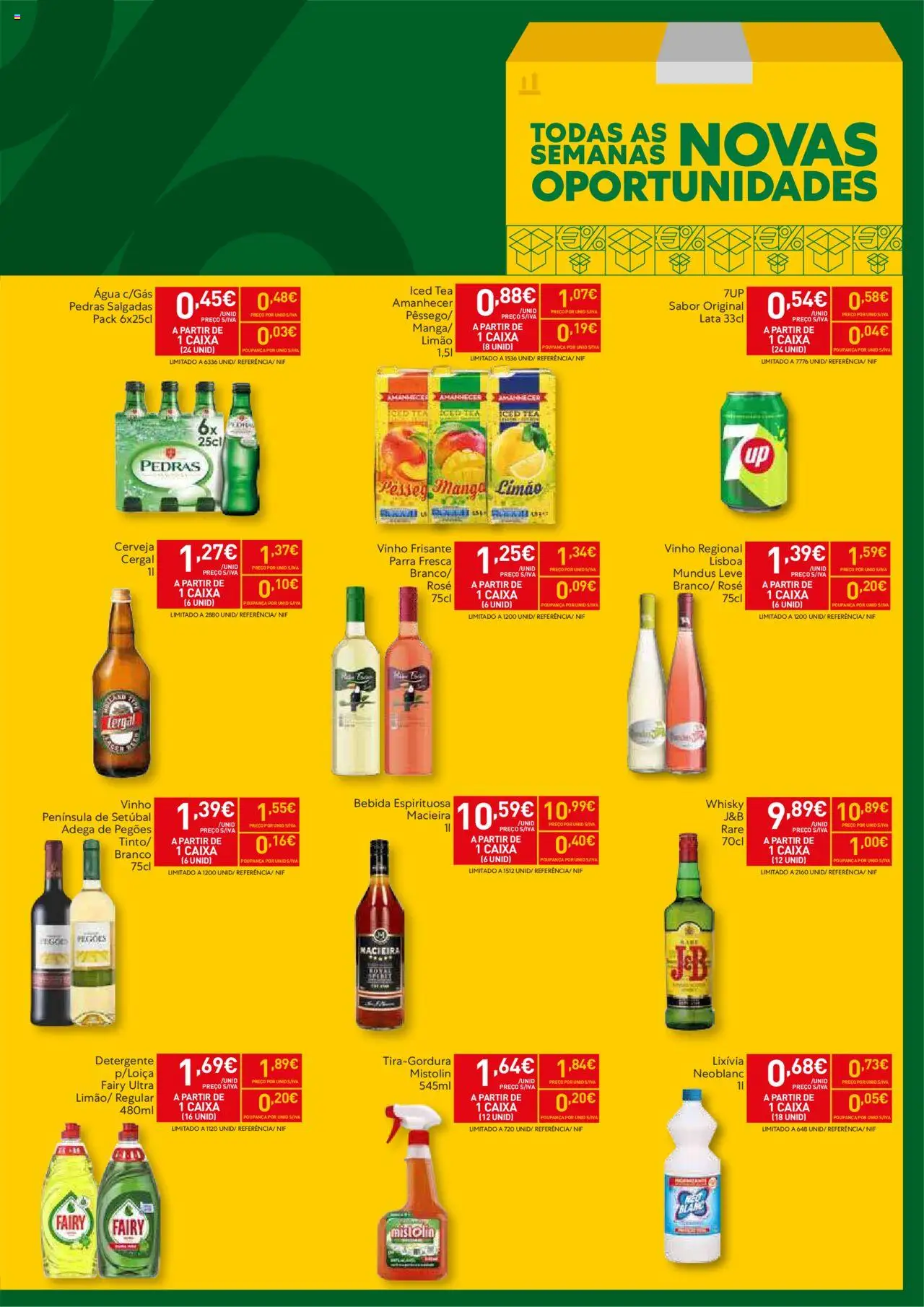 Recheio folheto Madeira │ válido de 05.08.2025 | Página: 3 | Produtos: Agua, Whisky, Vinho, Cerveja