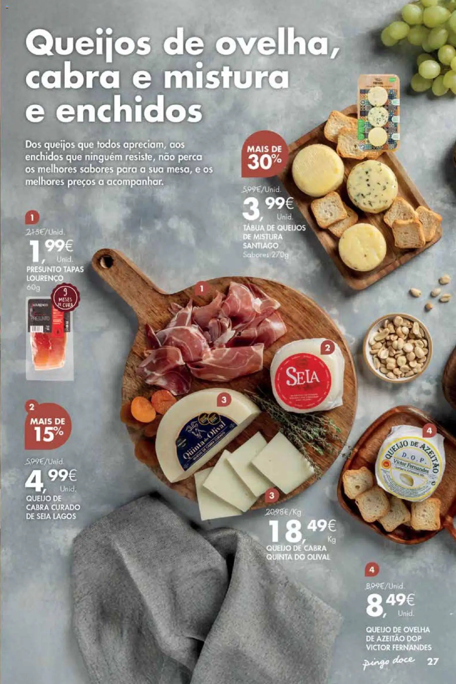 Pingo Doce - Vinhos e Sabores de Portugal Madeira │ válido de 13.01.2026 | Página: 27 | Produtos: Tábua, Queijo, Presunto