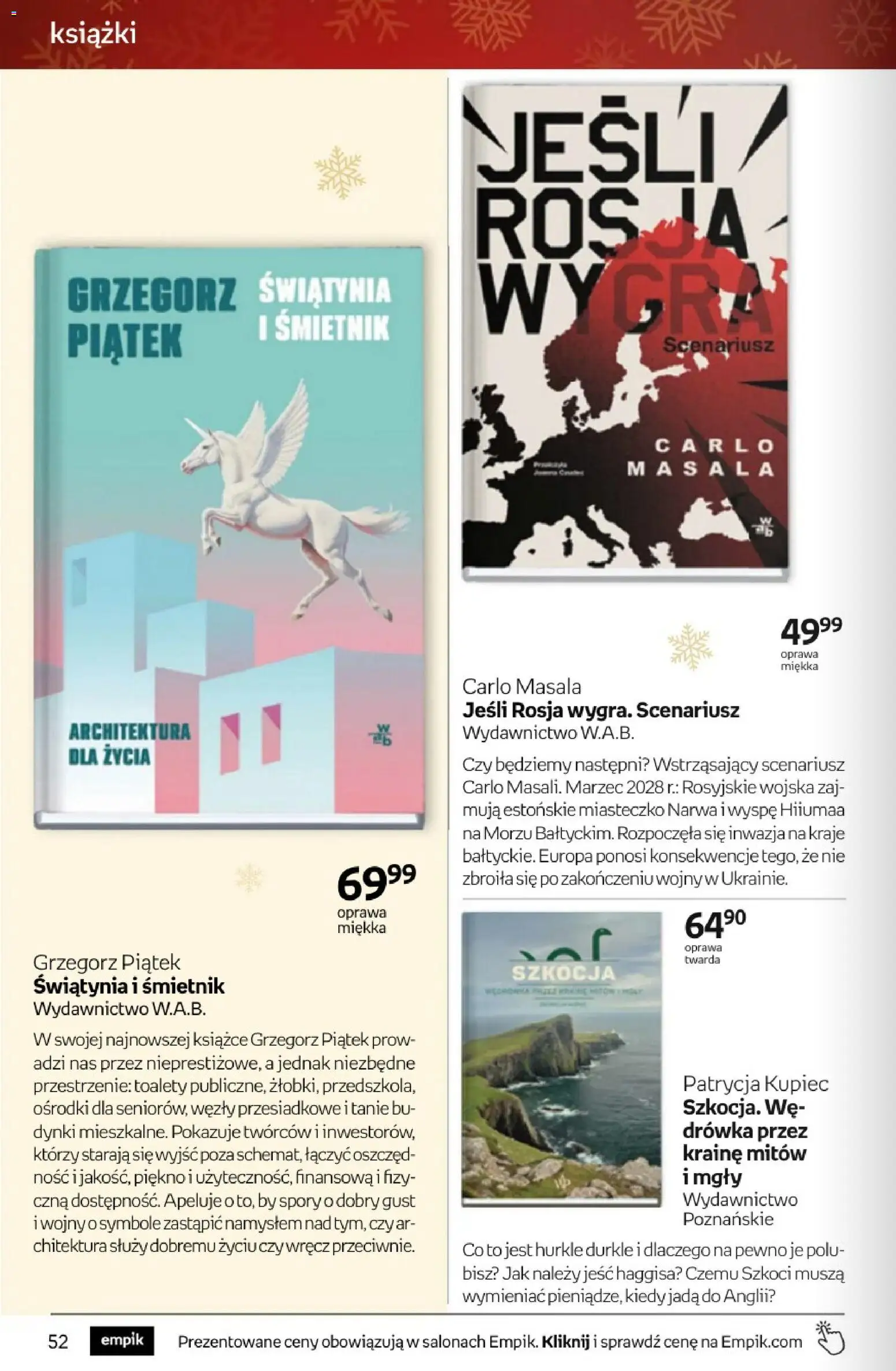 Empik promocje - Tom kultury Książki od 10.12.2025 | Strona: 52 | Produkty: Książki