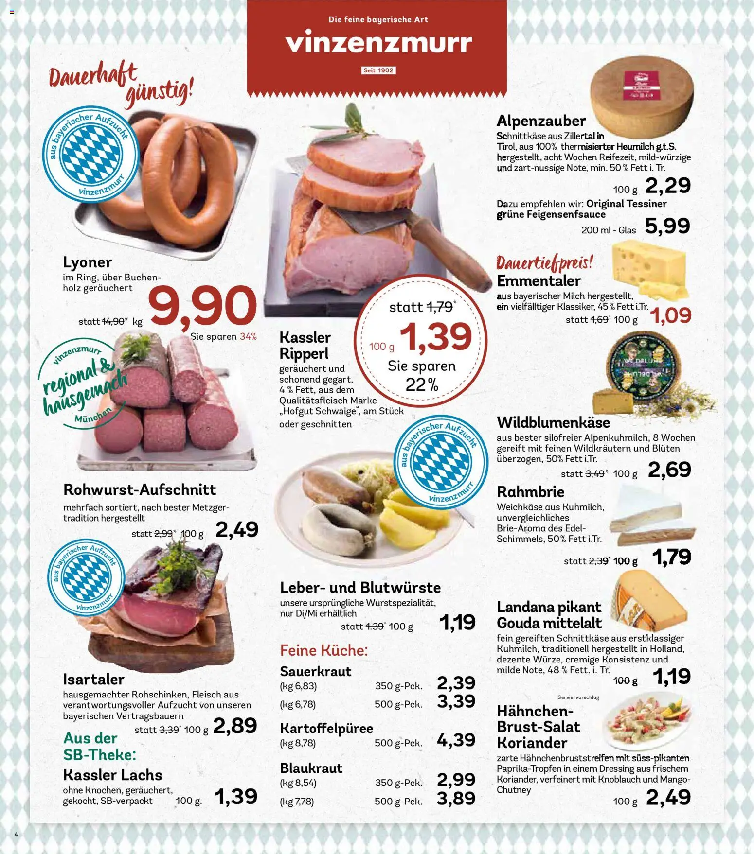 AEZ Prospekt 	 – gültig ab 17.11.2025 | Seite: 4 | Produkte: Milch, Dressing, Lachs, Knoblauch