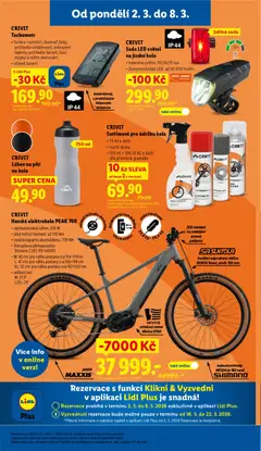 Náhled letáku Lidl leták od 02.03.2026 | Strana: 35 | Produkty: Kolo, Elektrokolo, Kola, Láhev
