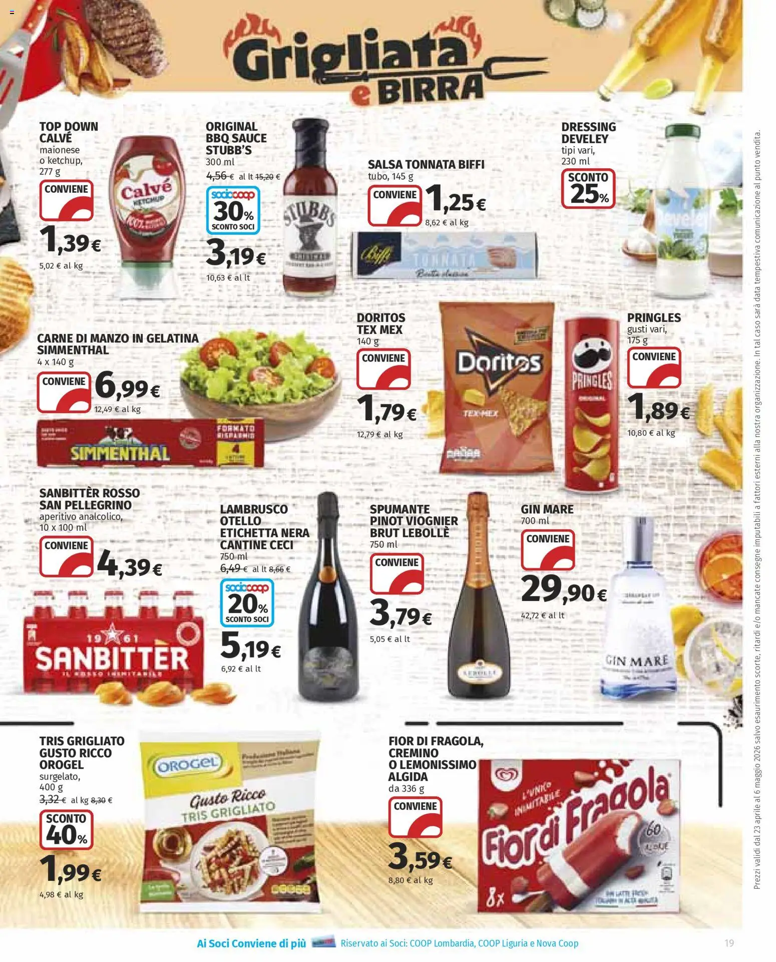 Volantino Ipercoop del 23.04.2026 | Pagina: 19 | Prodotti: Birra, Data, Spumante, Aperitivo