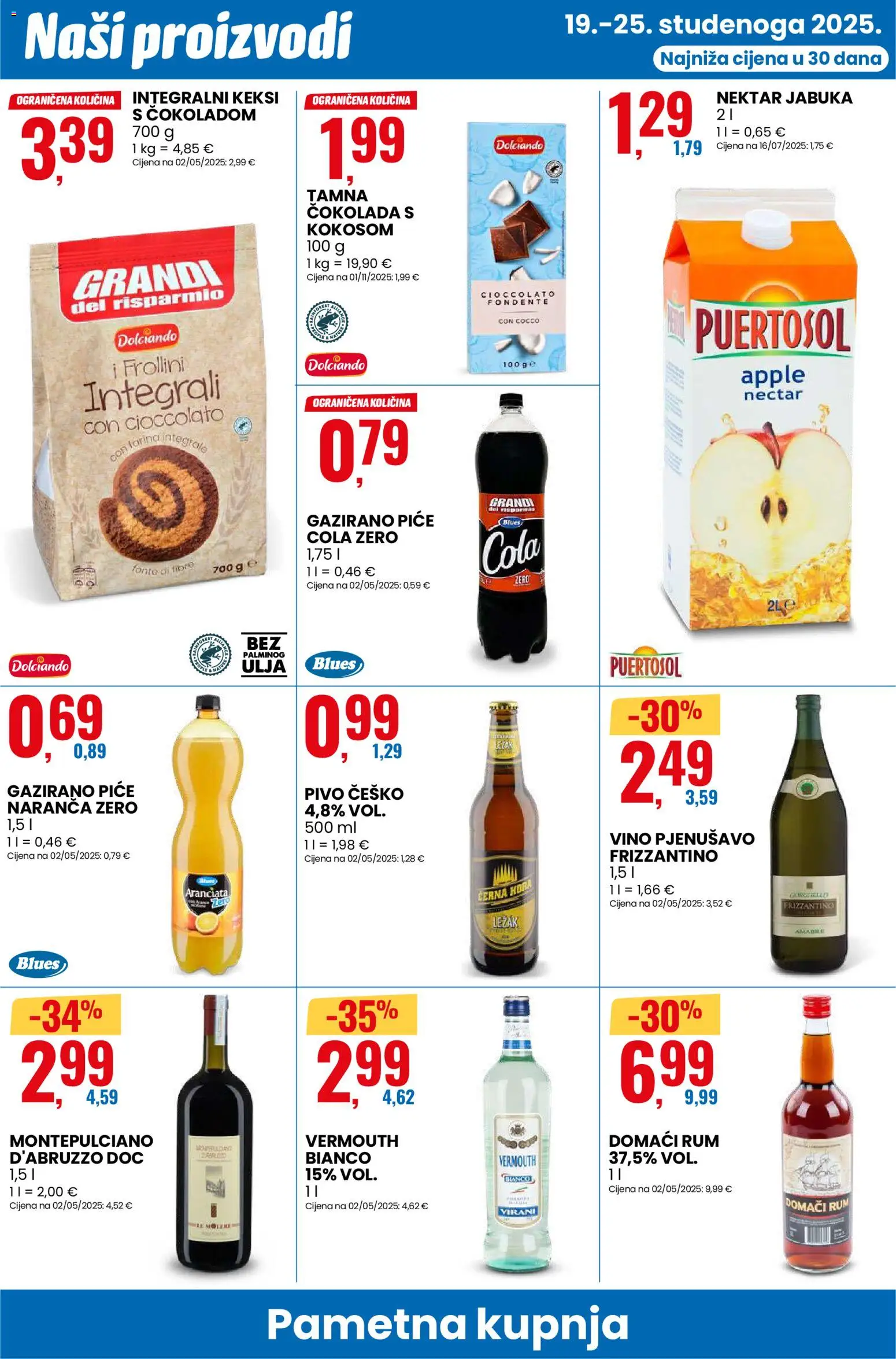 Eurospin katalog | vrijedi od 19.11.2025 | Stranica: 6 | Proizvodi: Keksi, Pivo, Rum, Jabuka