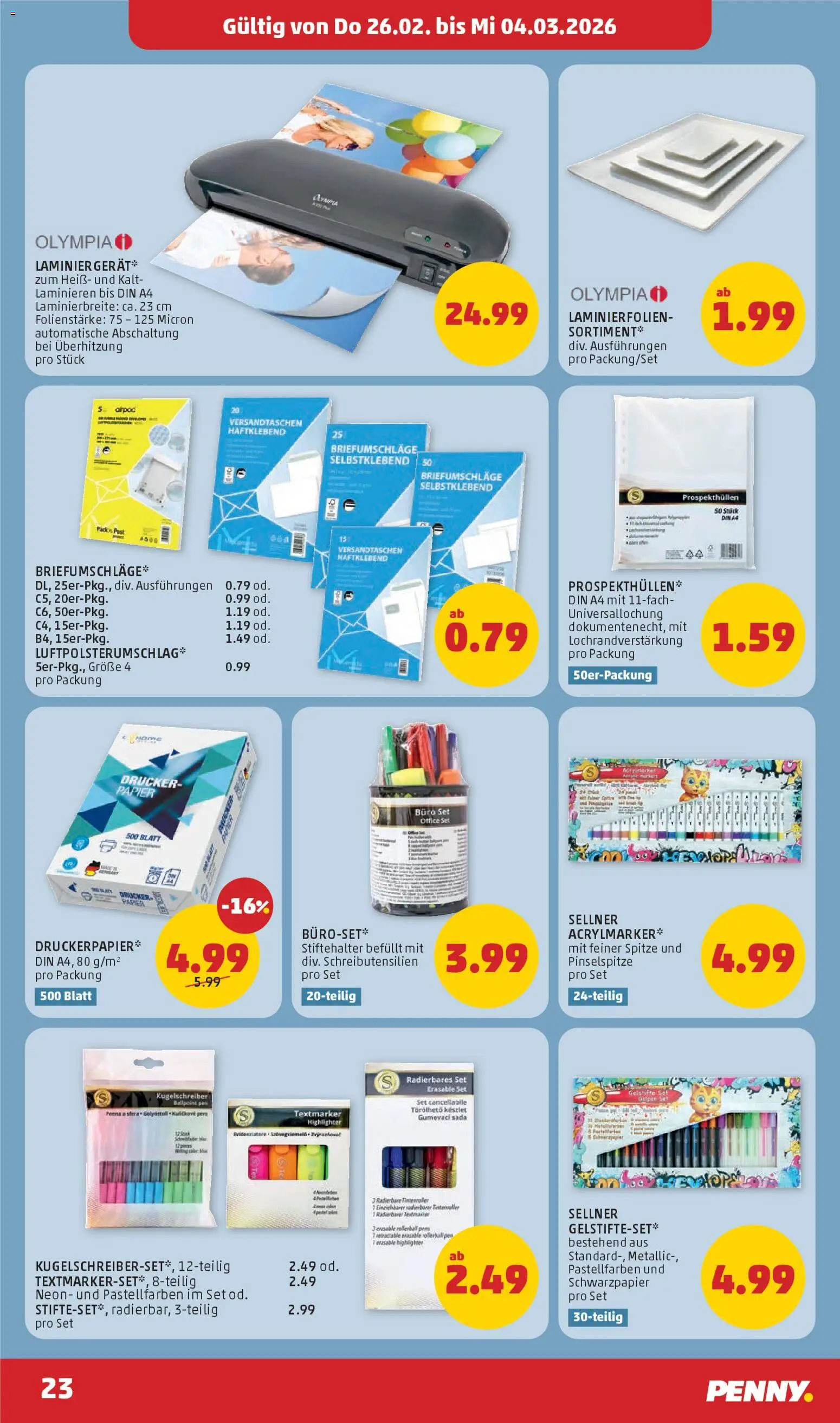 Penny Markt Flugblatt gültig ab 26.02.2026 | Seite: 23 | Produkte: Drucker