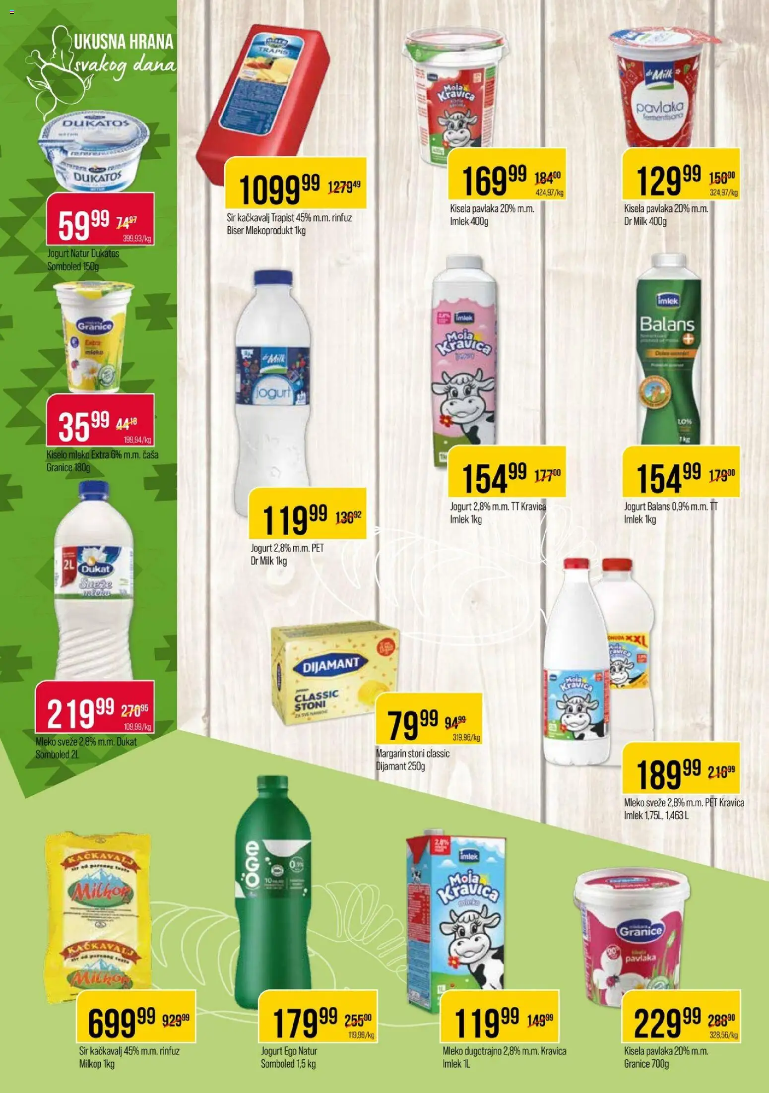 Metalac Proleter katalog - važi od 11.03.2026 | Strana: 4 | Proizvode: Moja kravica, Margarin, Sir, Jogurt