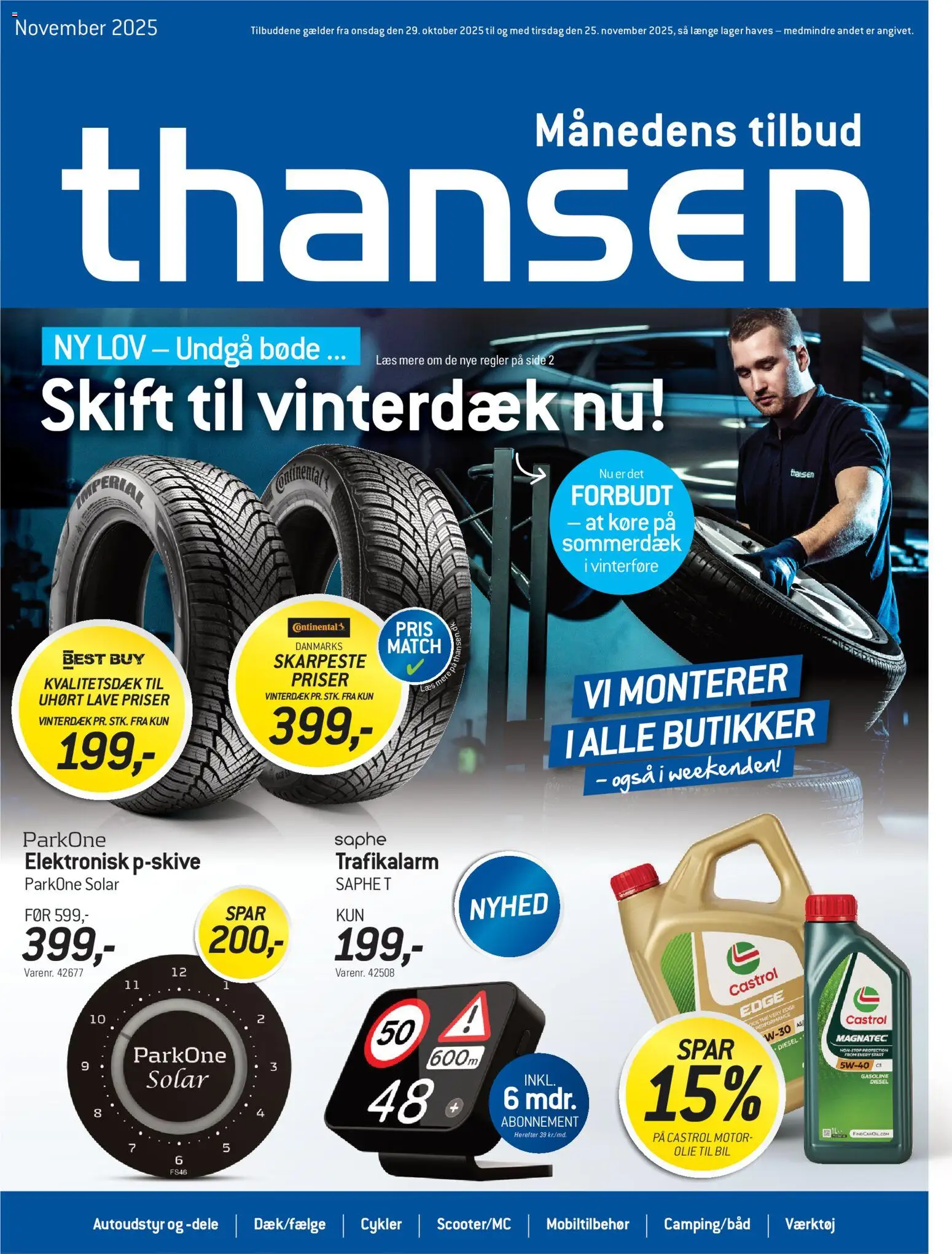Thansen tilbudsavis – gyldig fra 29.10.2025 | Side: 1 | Produkter: Olie