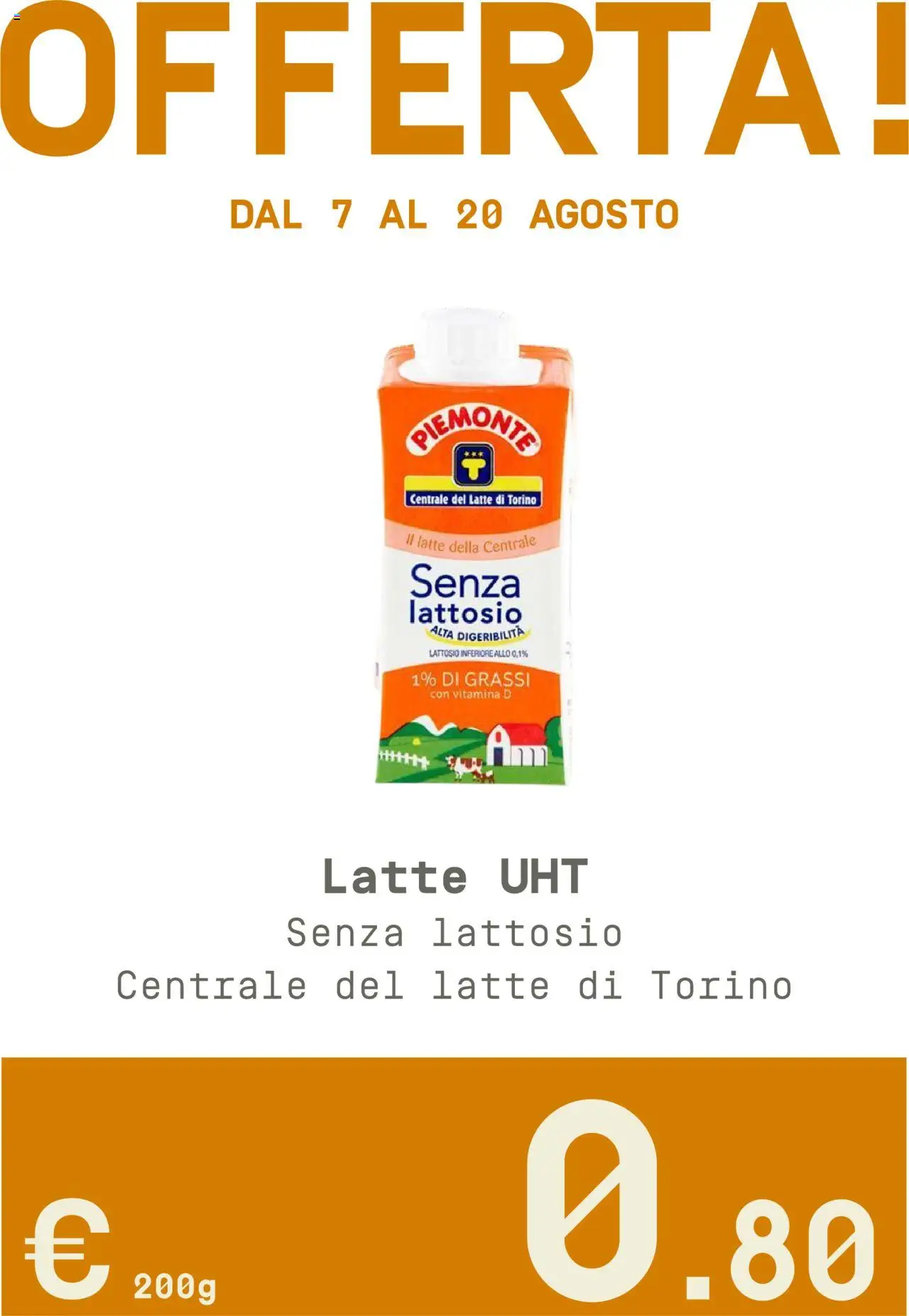 Volantino Borello Supermercati del 07.08.2025 | Pagina: 9 | Prodotti: Latte